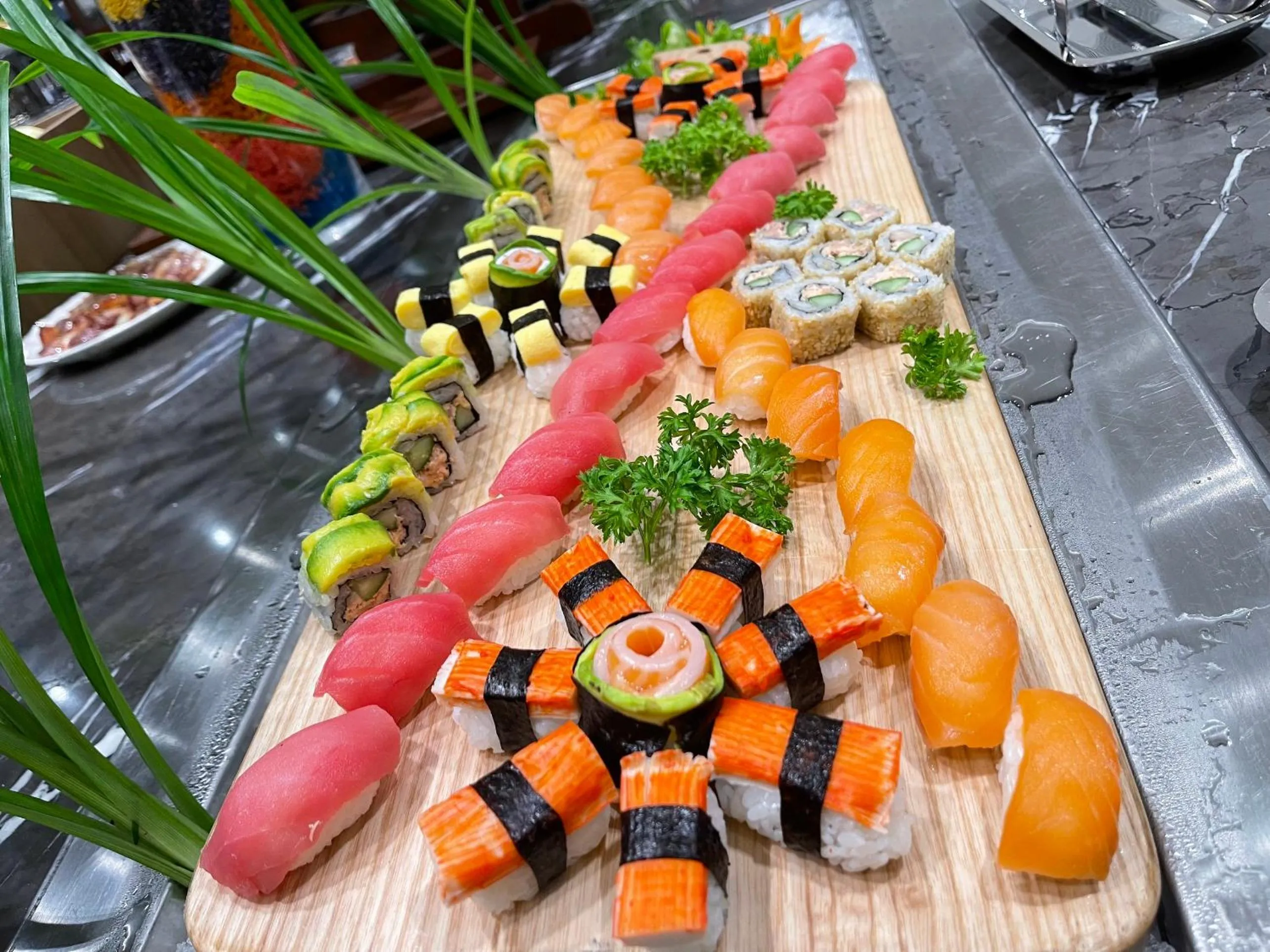 Buffet breakfast in Seascape Villas In Long Beach Cam Ranh