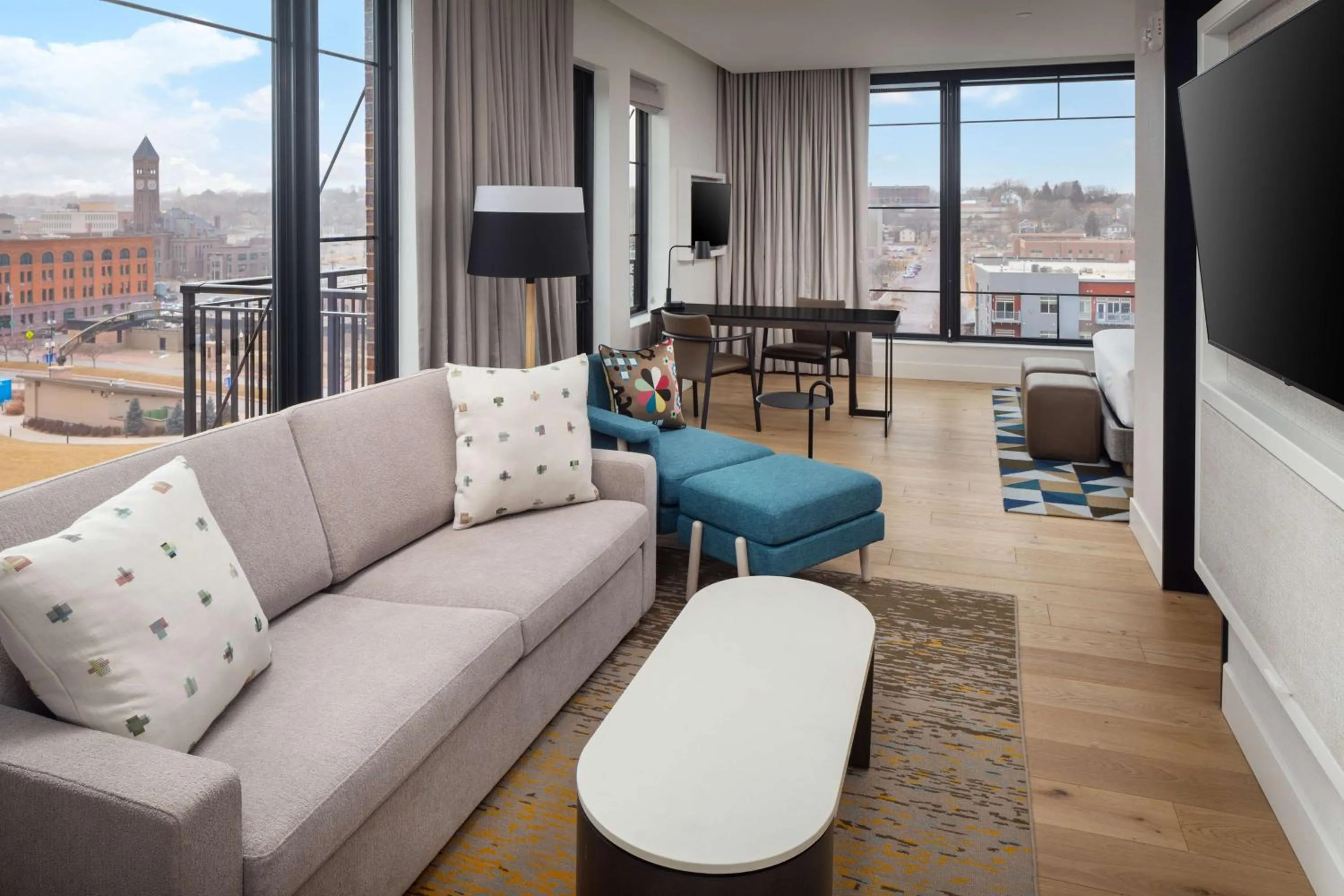 Living room in Canopy By Hilton Sioux Falls Downtown