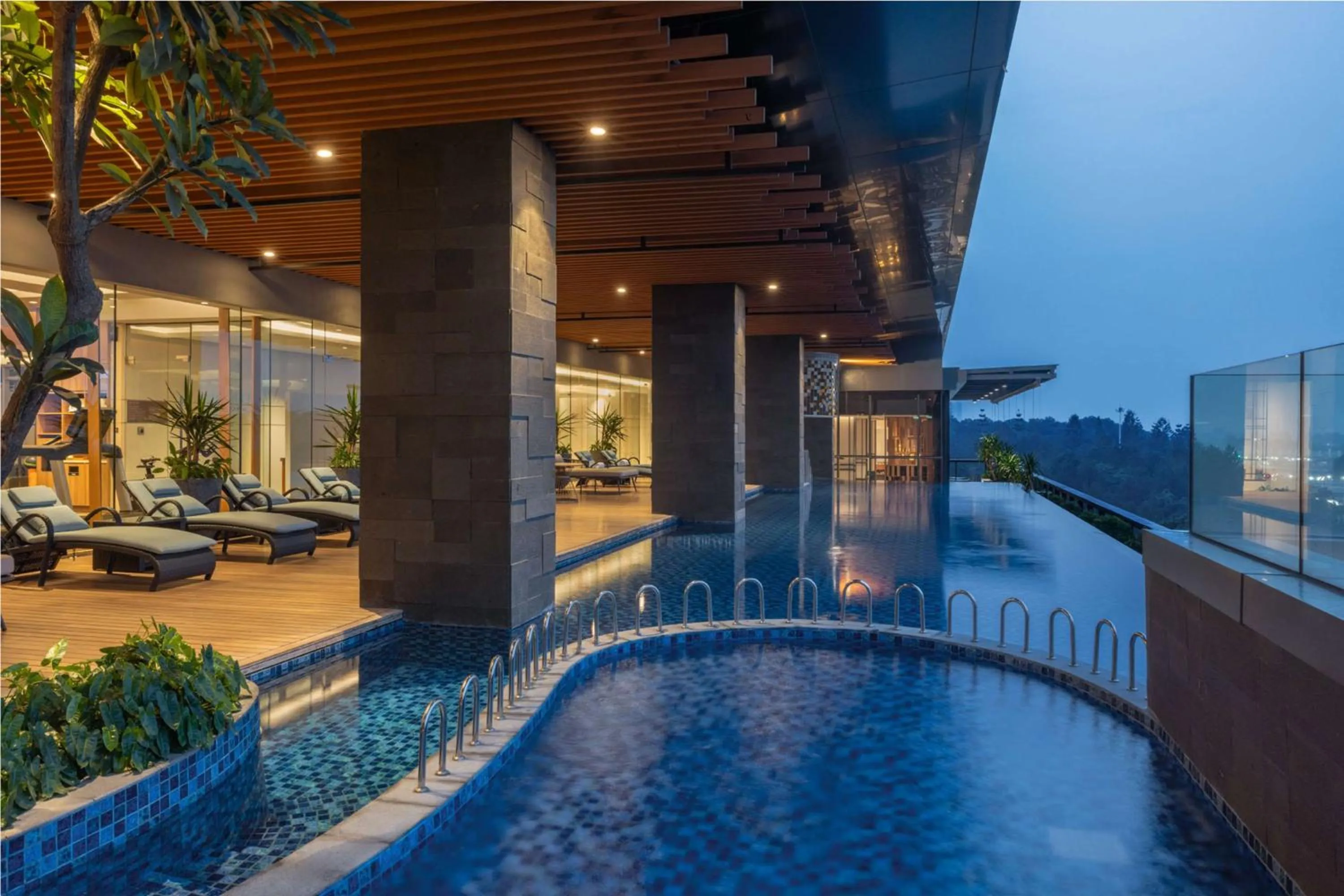 Pool view in DoubleTree by Hilton Jakarta Bintaro Jaya