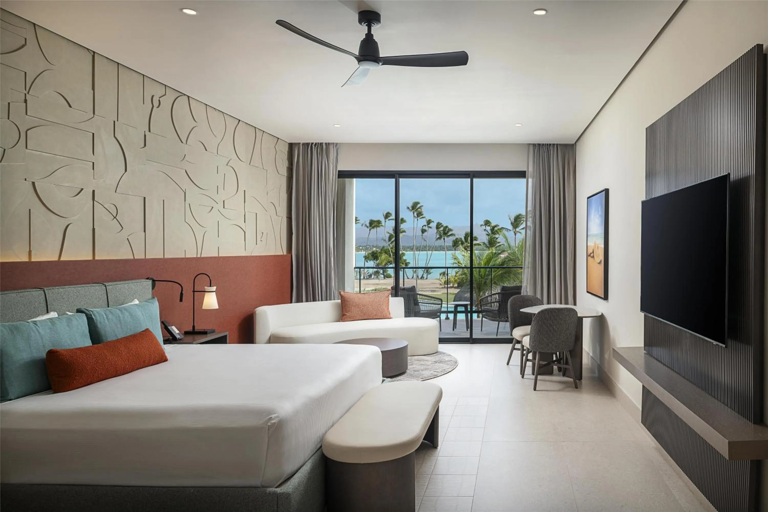 Living room, Bed in Zemi Miches Punta Cana All-Inclusive Resort, Curio by Hilton