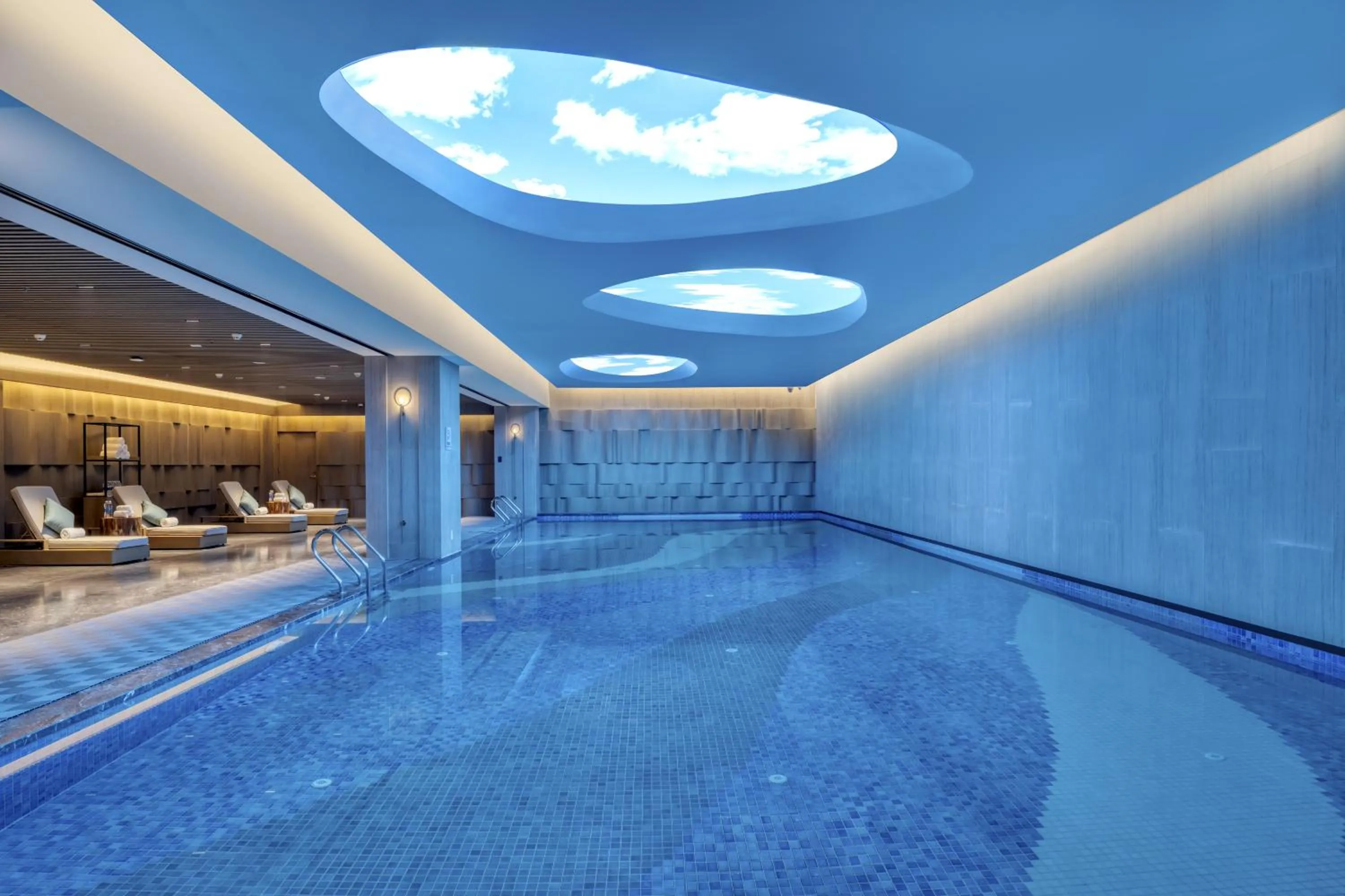 Swimming pool in Crowne Plaza Xi'an Weiyang by IHG
