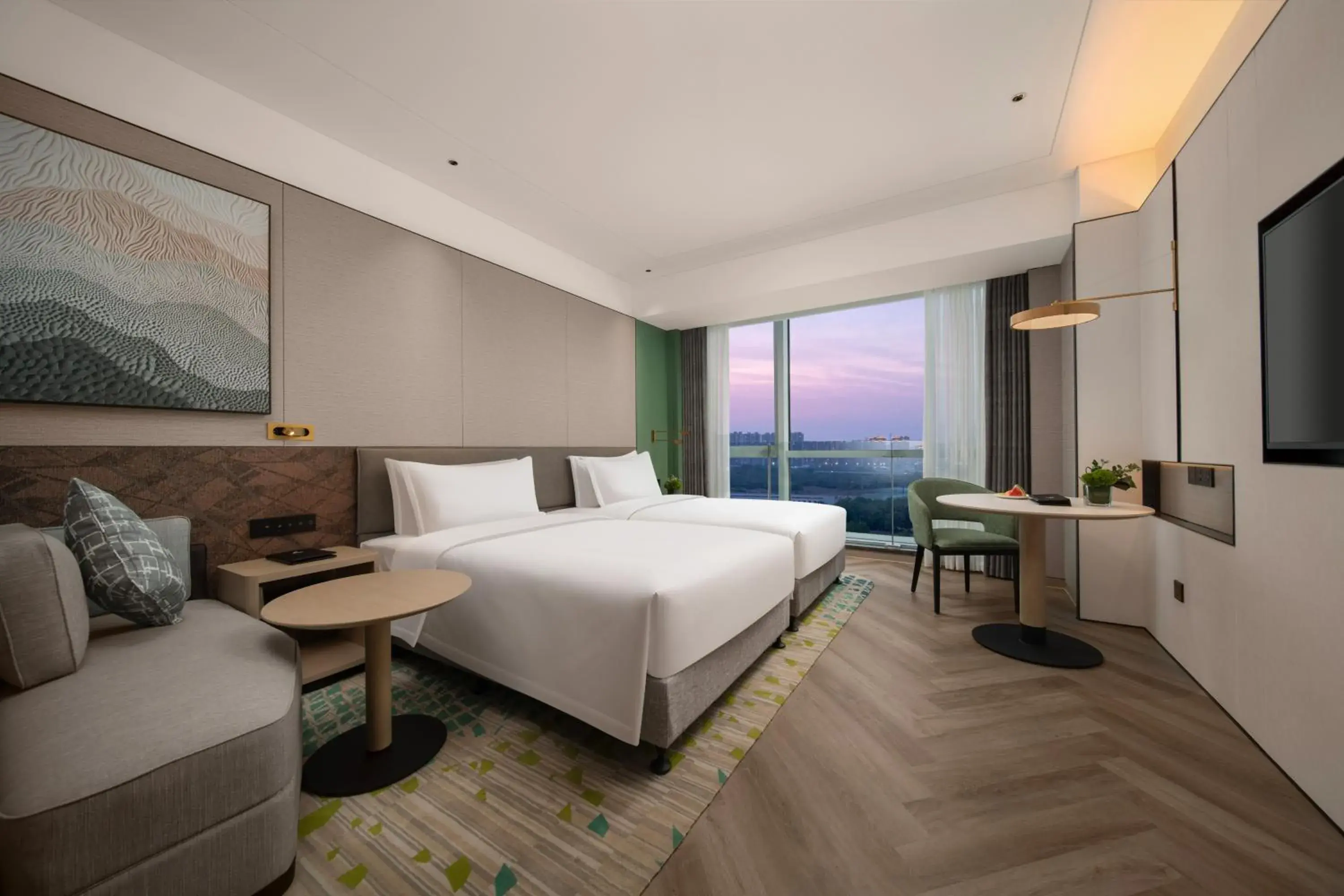 High Floor Standard Twin Room in Holiday Inn Shijiazhuang High-tech Zone by IHG High Floor Standard Twin Room in Holiday Inn Shijiazhuang High-tech Zone by IHG