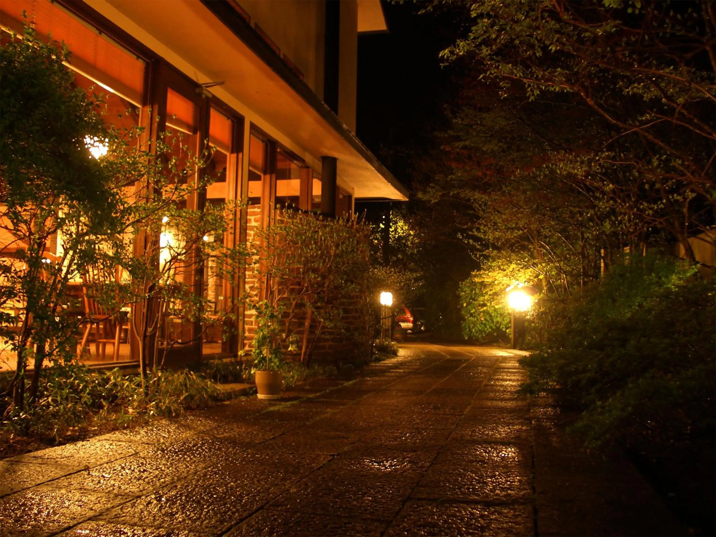 Garden in Yufuin Onsen Ryokan Hananomai