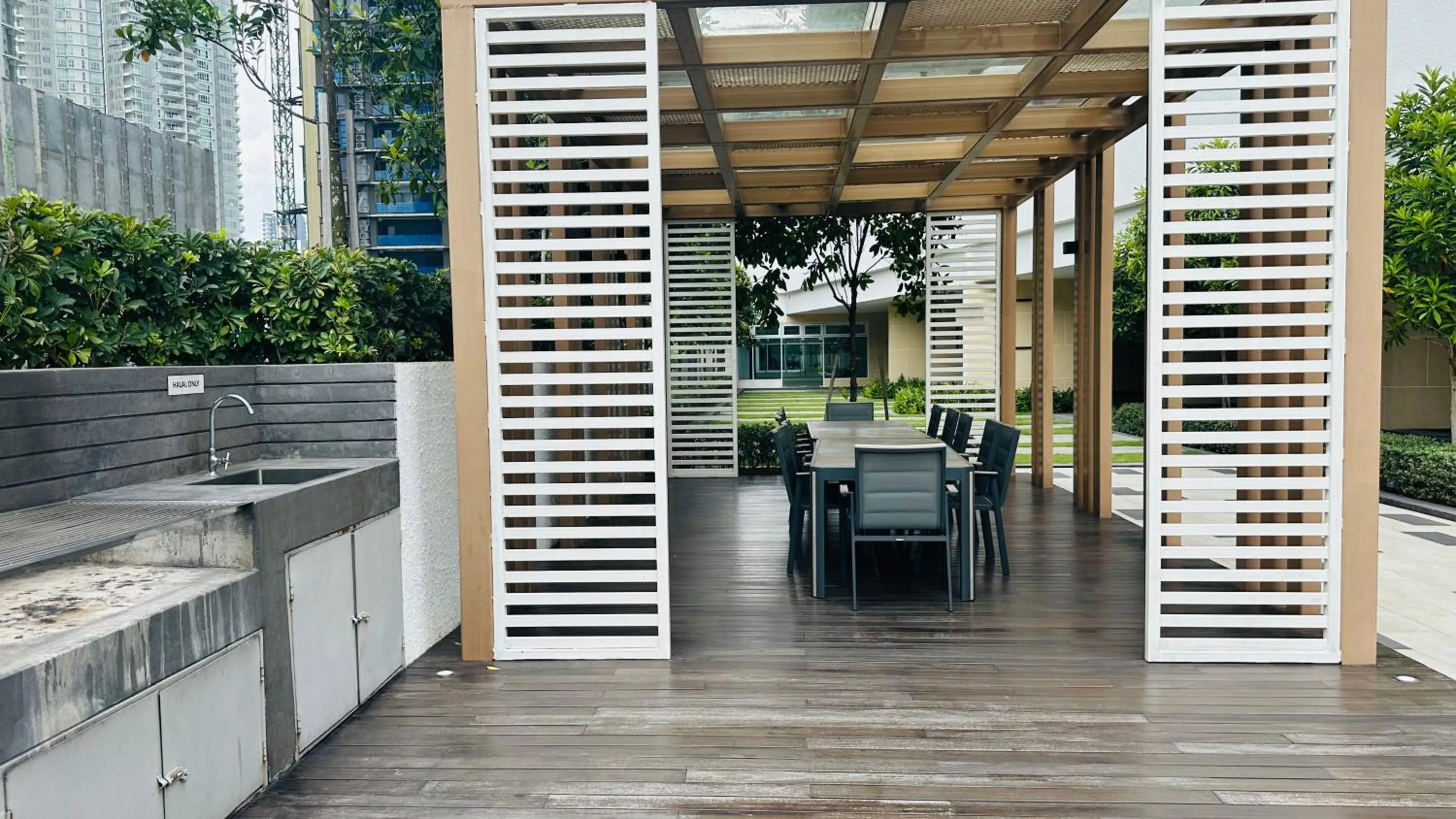 BBQ facilities in Inspirasi Mont Kiara Residency