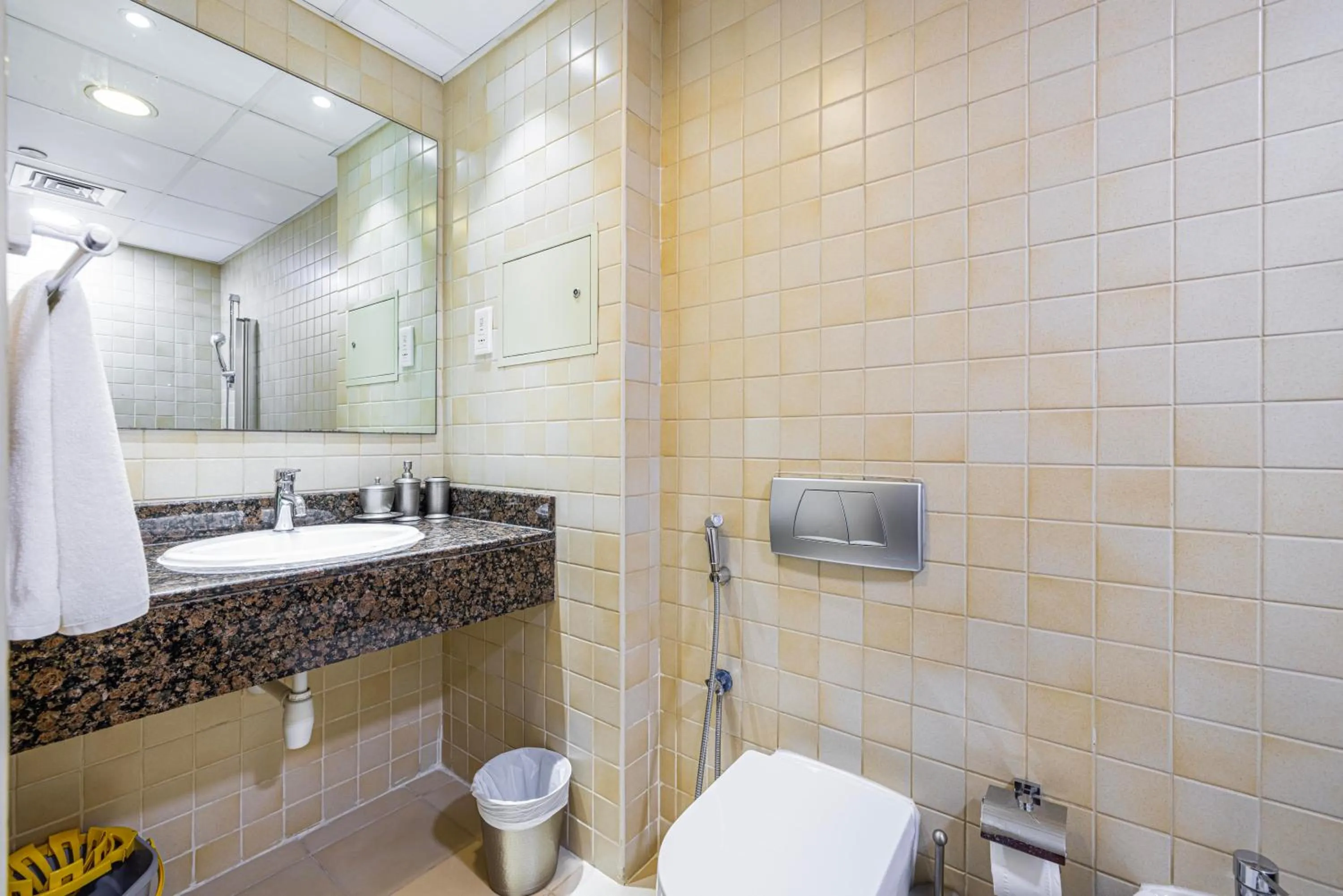 Bathroom in Sound of the Waves in JBR by Lagom