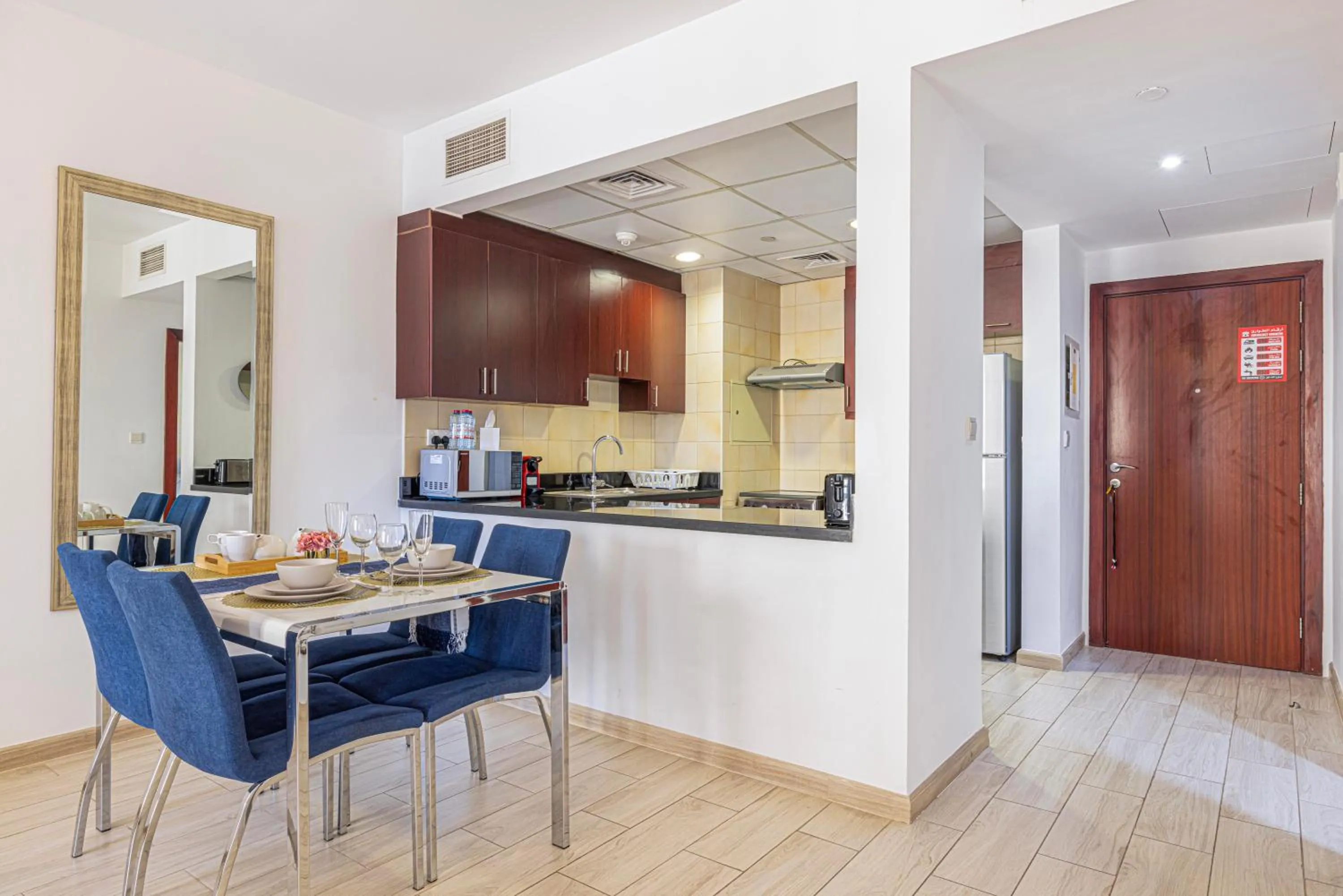 Dining area in Sound of the Waves in JBR by Lagom