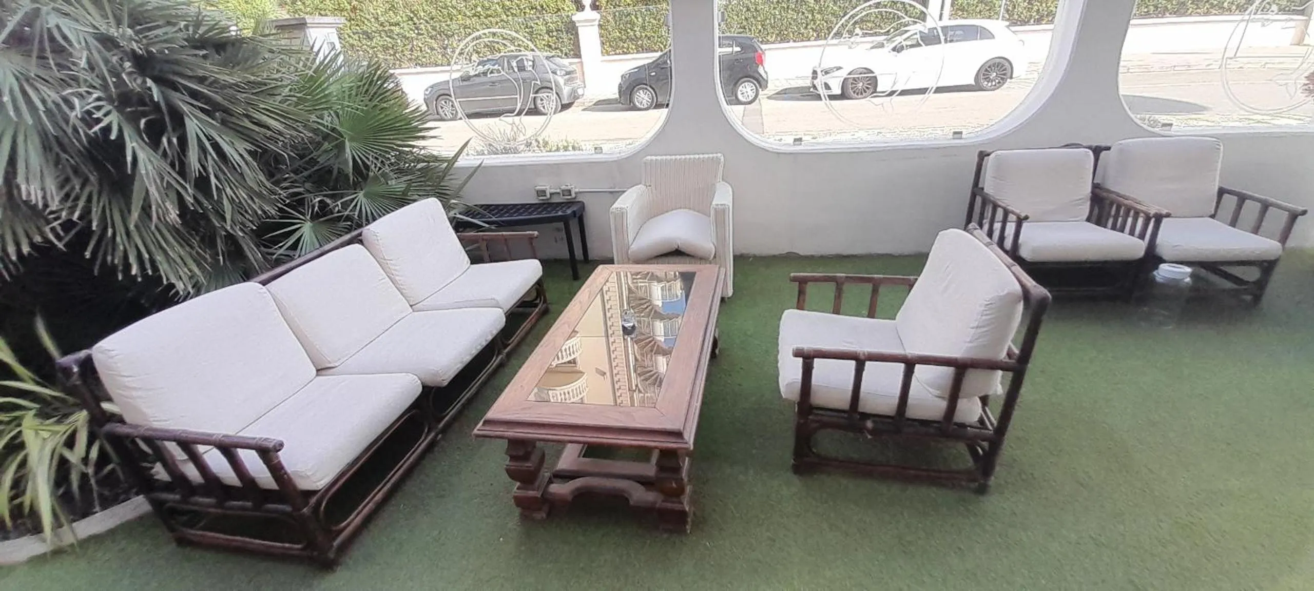 Patio in Hotel Delfino