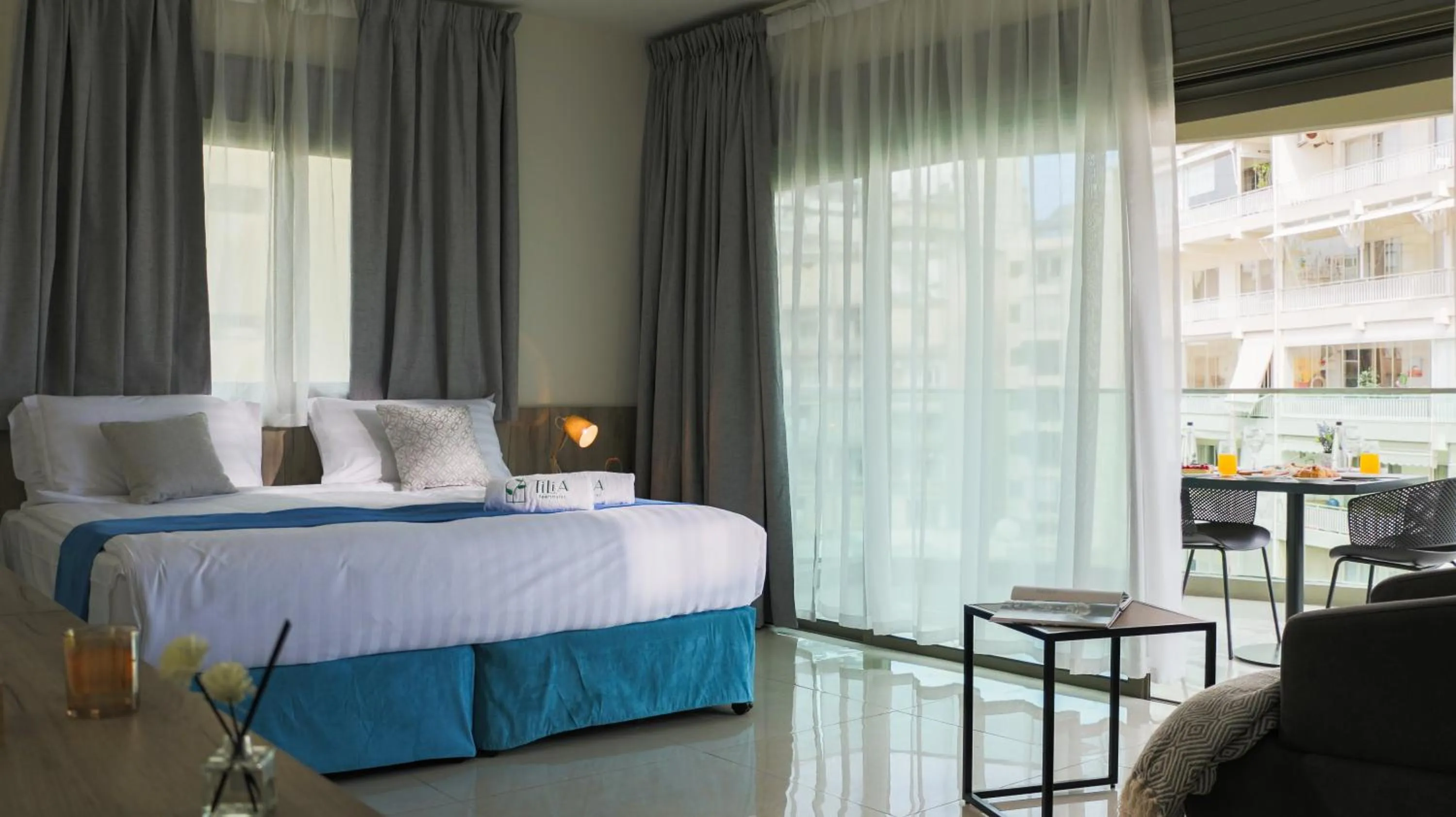 Bed in Tilia Hotel Beirut