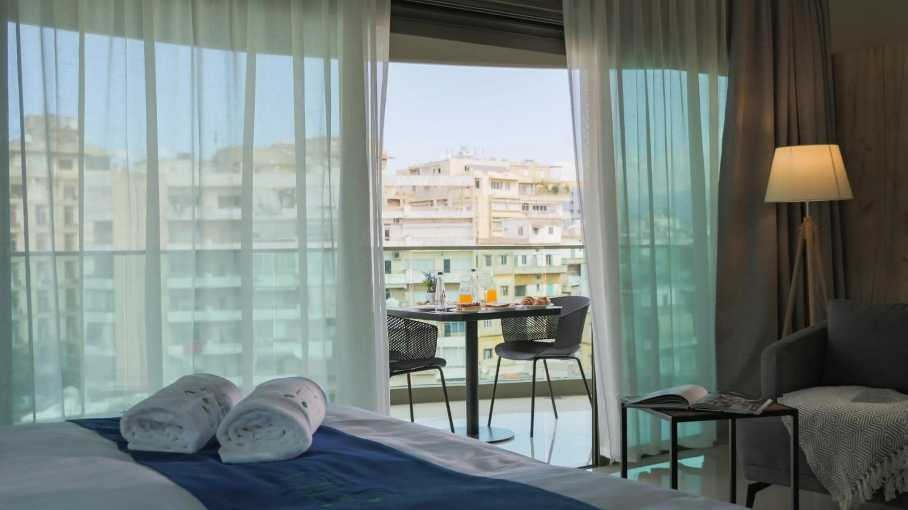 Bed in Tilia Hotel Beirut