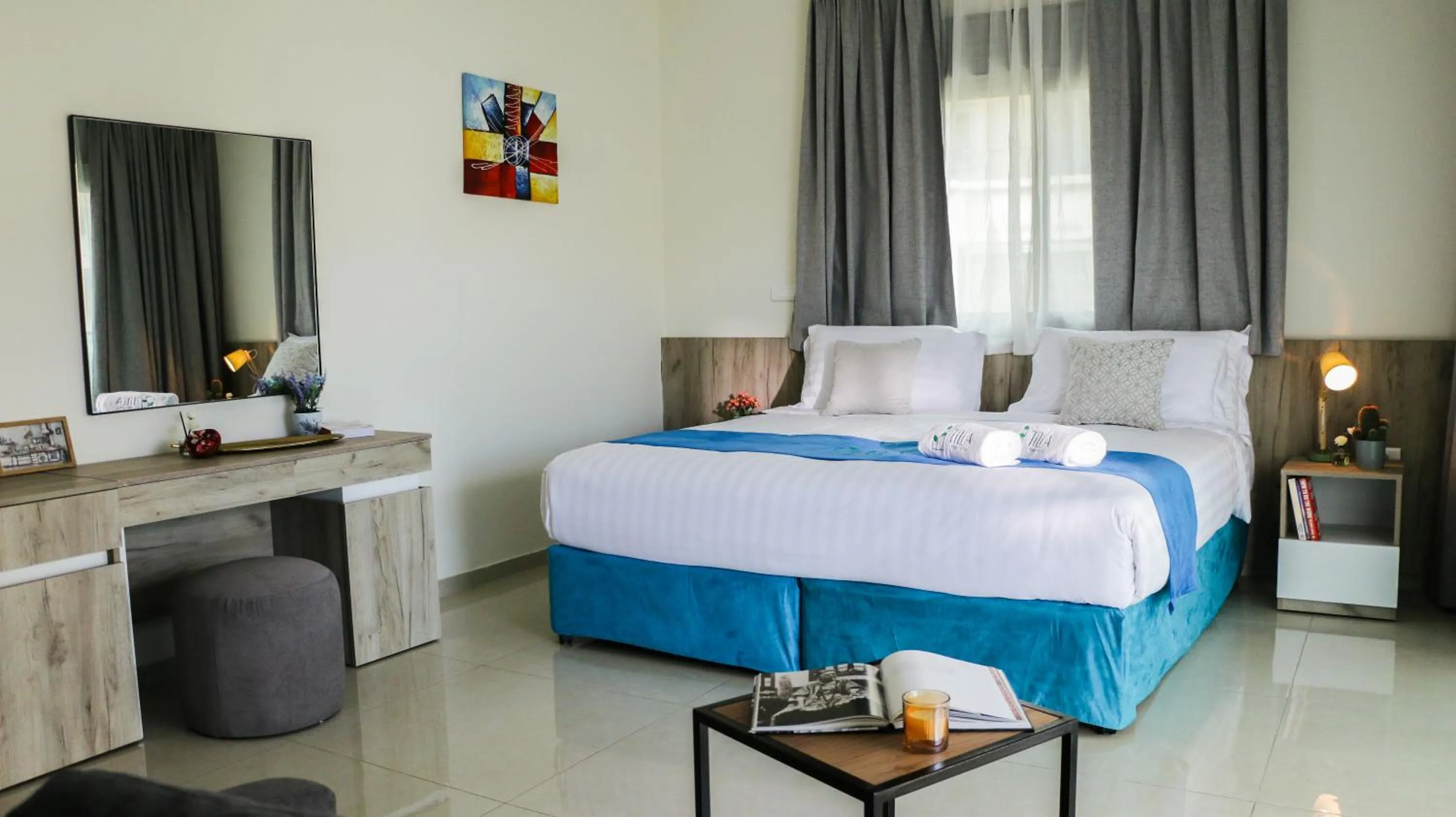 Bed in Tilia Hotel Beirut