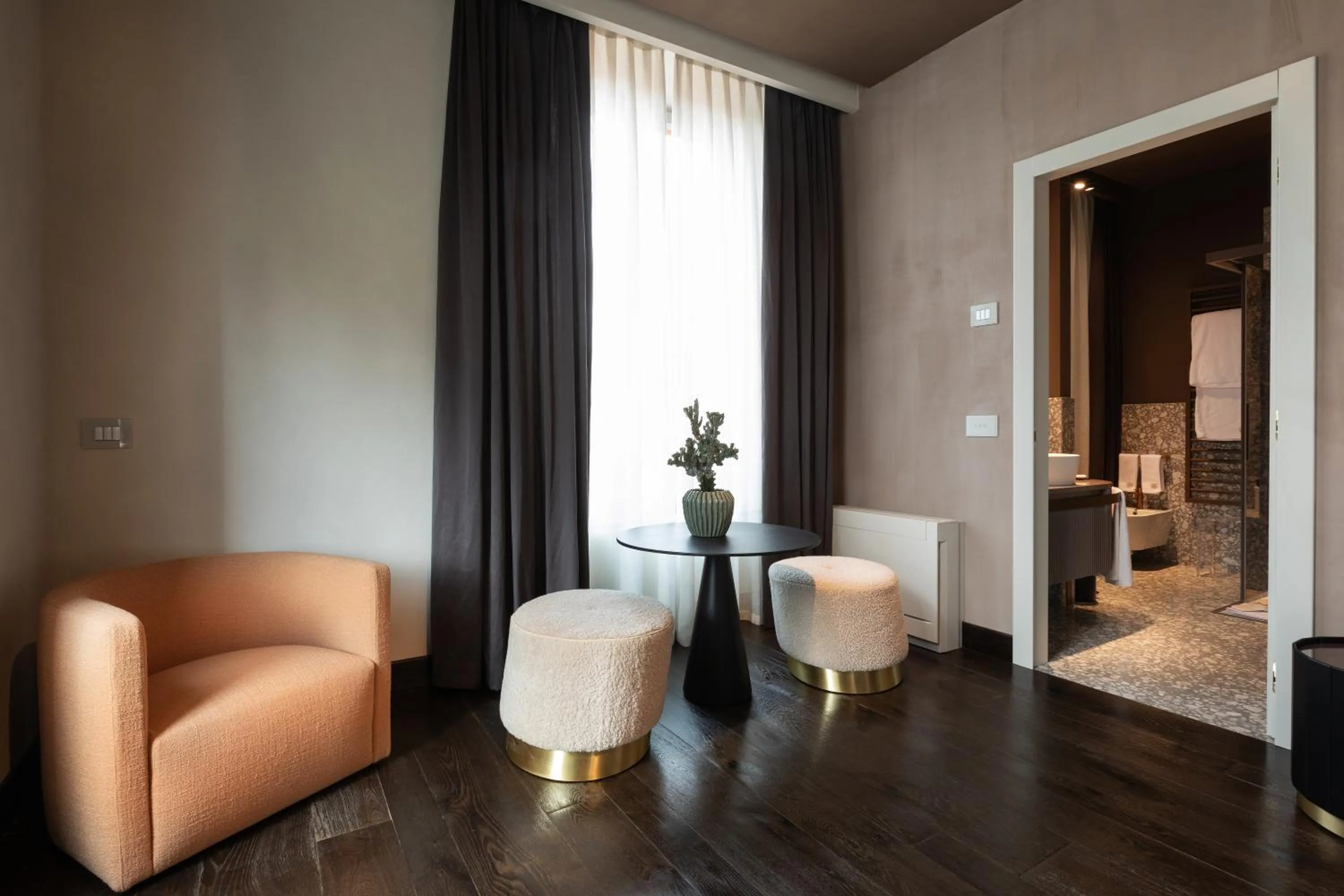 Bathroom, Bed in Palazzo Utini