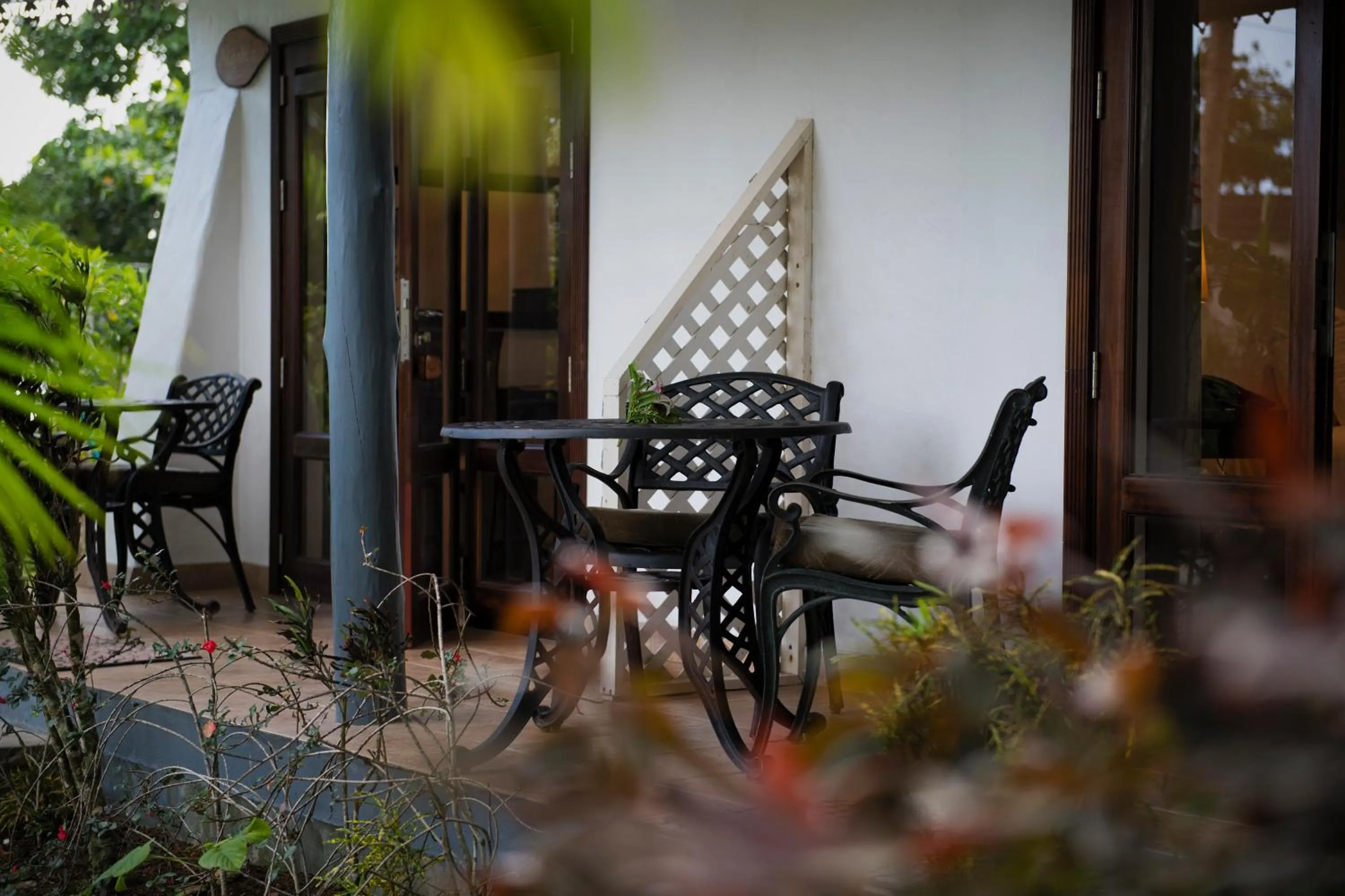 Balcony/Terrace in Auberge d'Anse Boileau & Restaurant Chez Plume