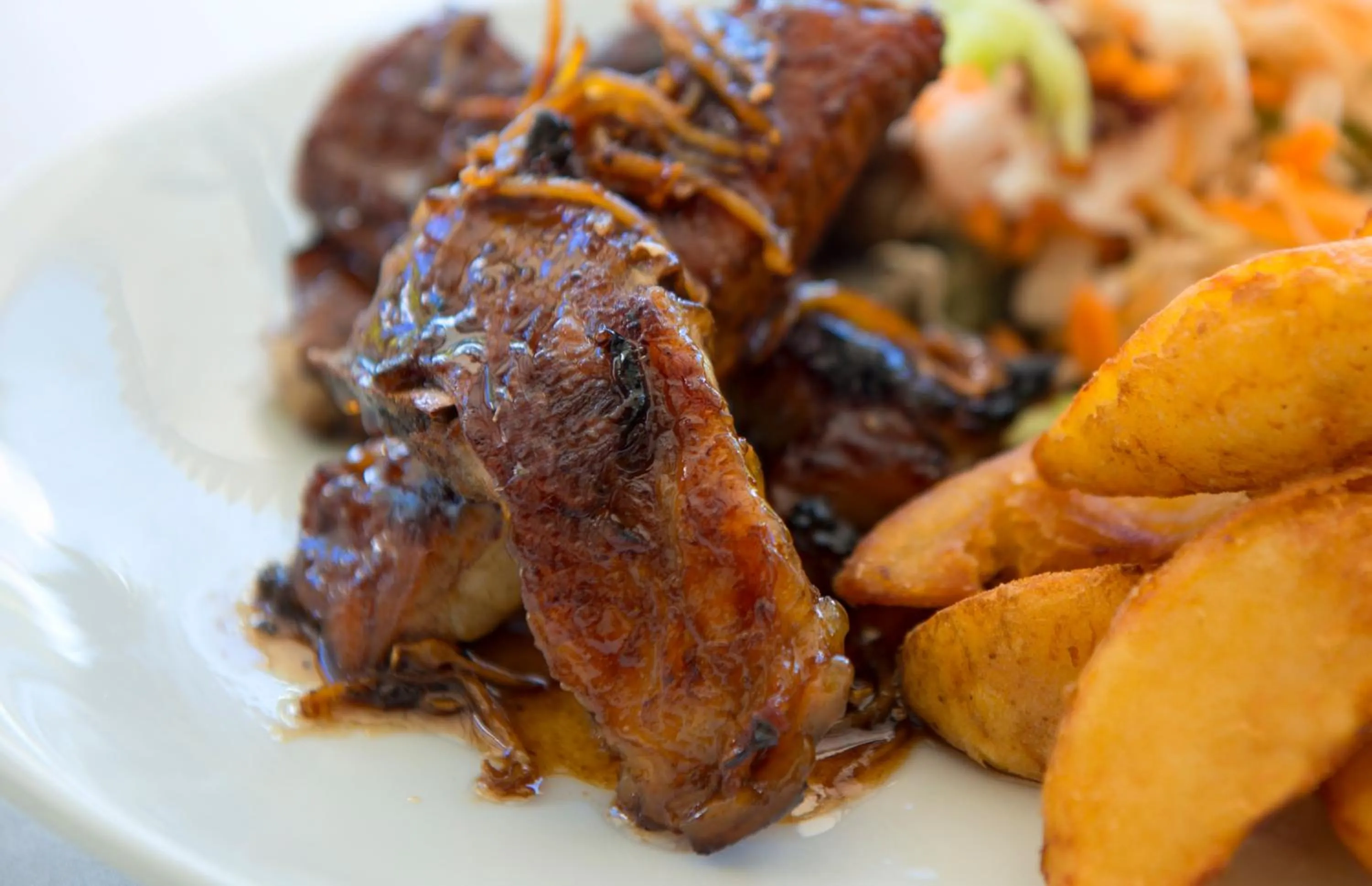 Food close-up in Auberge d'Anse Boileau & Restaurant Chez Plume