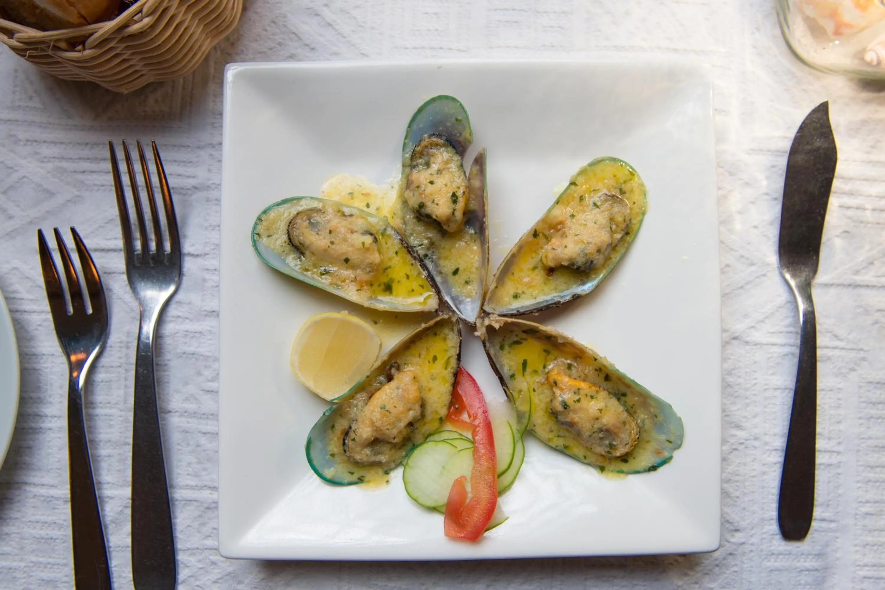 Food close-up in Auberge d'Anse Boileau & Restaurant Chez Plume