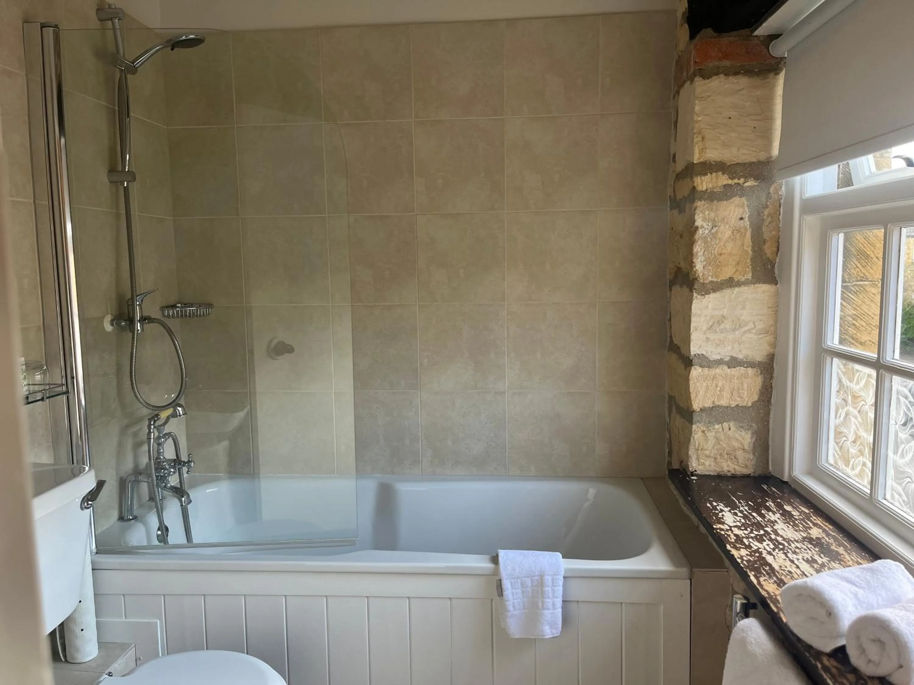 Shower in Noel Arms - "A Bespoke Hotel"