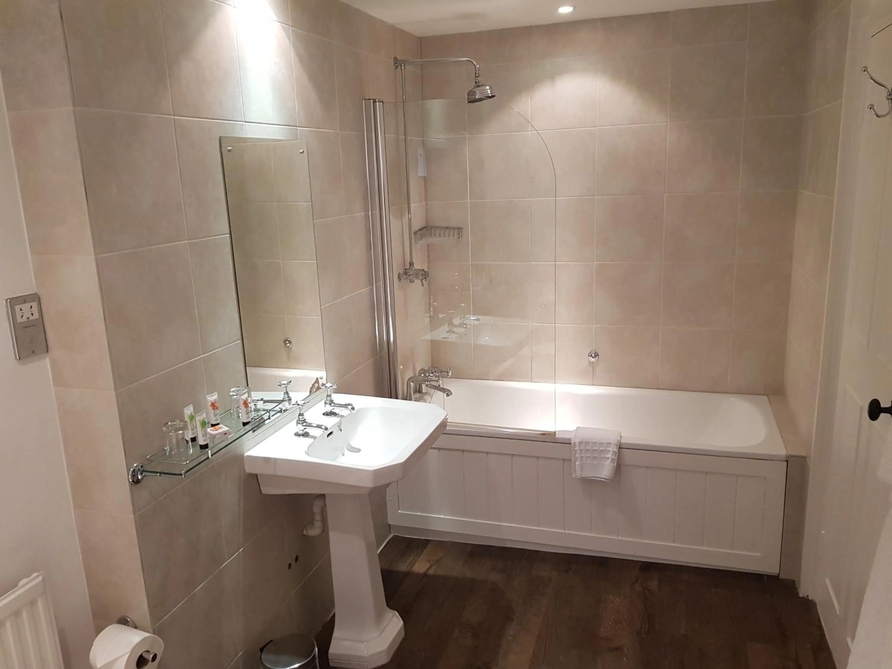 Shower in Noel Arms - "A Bespoke Hotel"