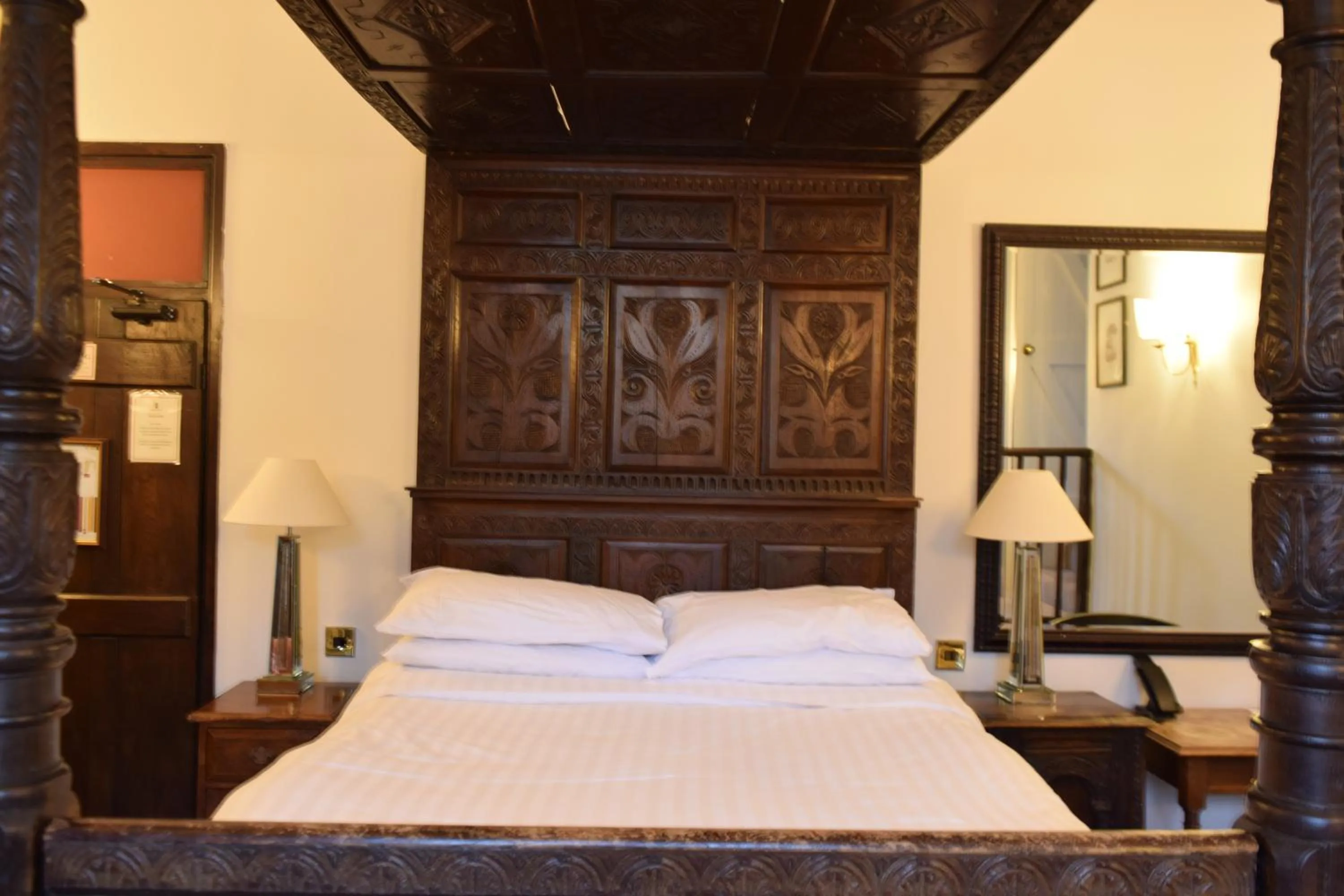 Bed in Noel Arms - "A Bespoke Hotel"
