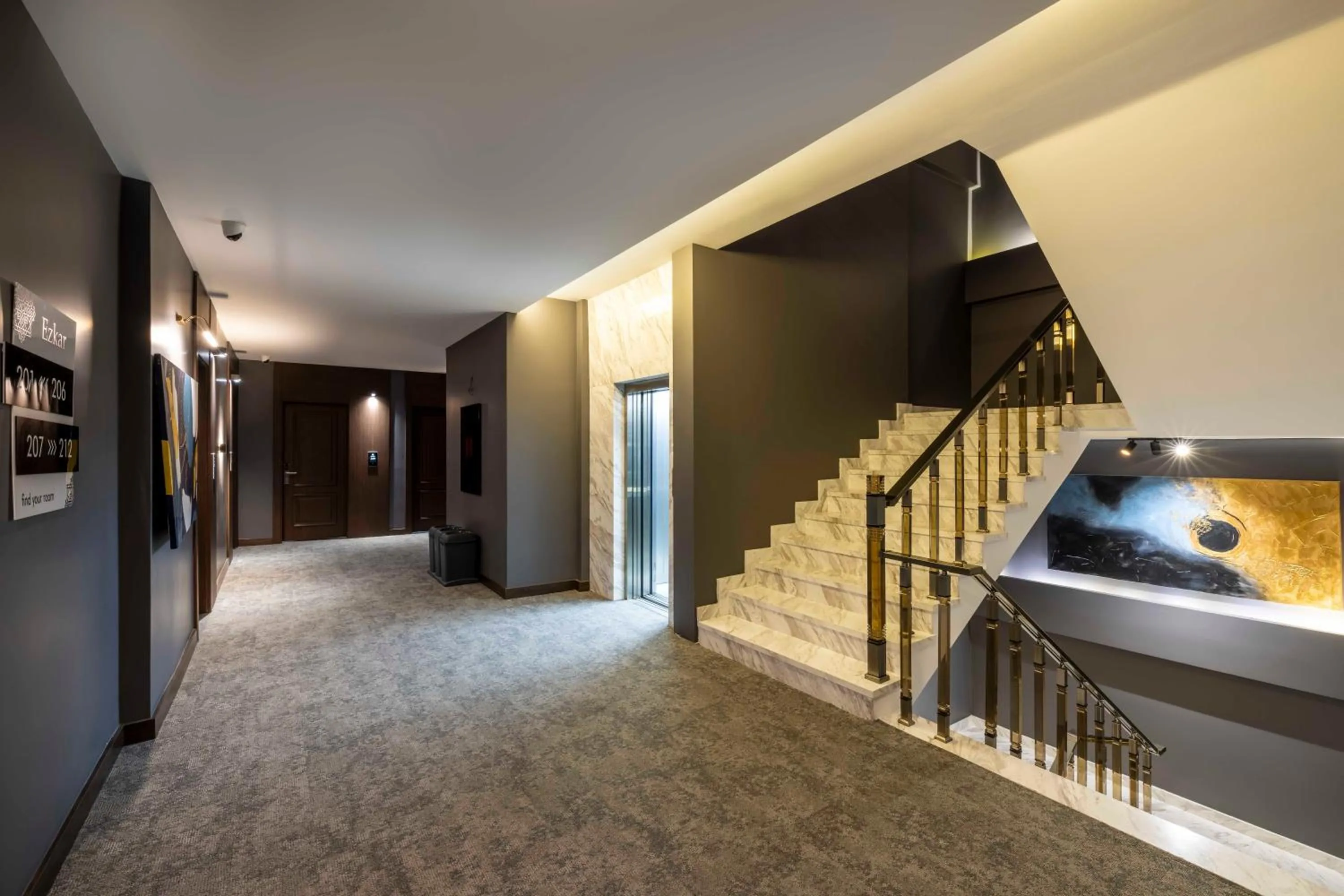 Floor plan in Ezkar Bathonea Art İstanbul Hotel