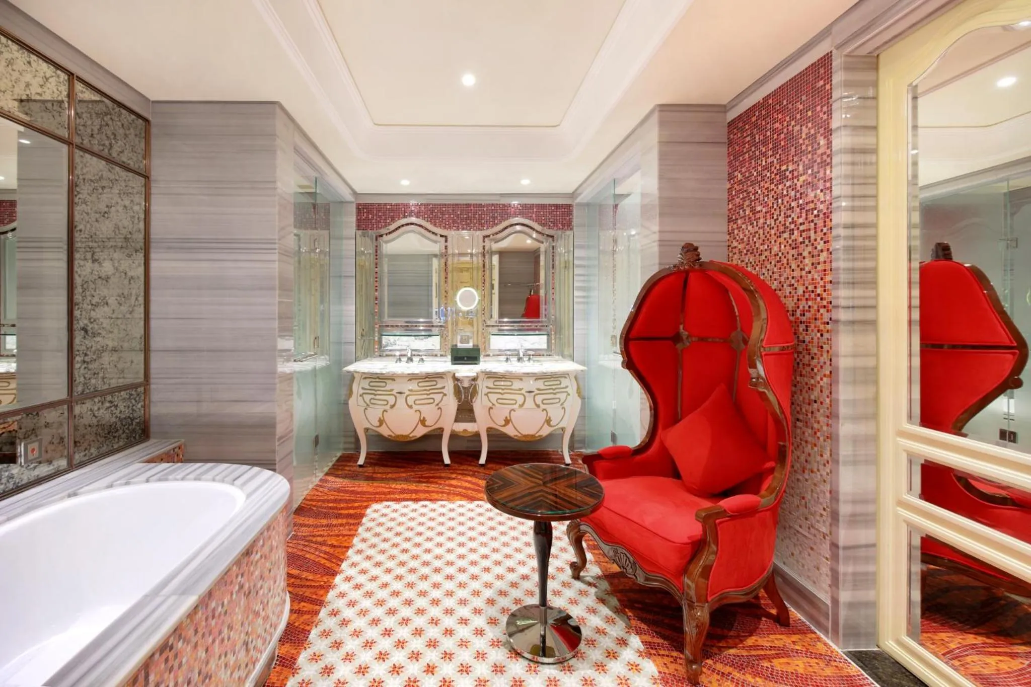 Bathroom, Bed in The Reverie Saigon