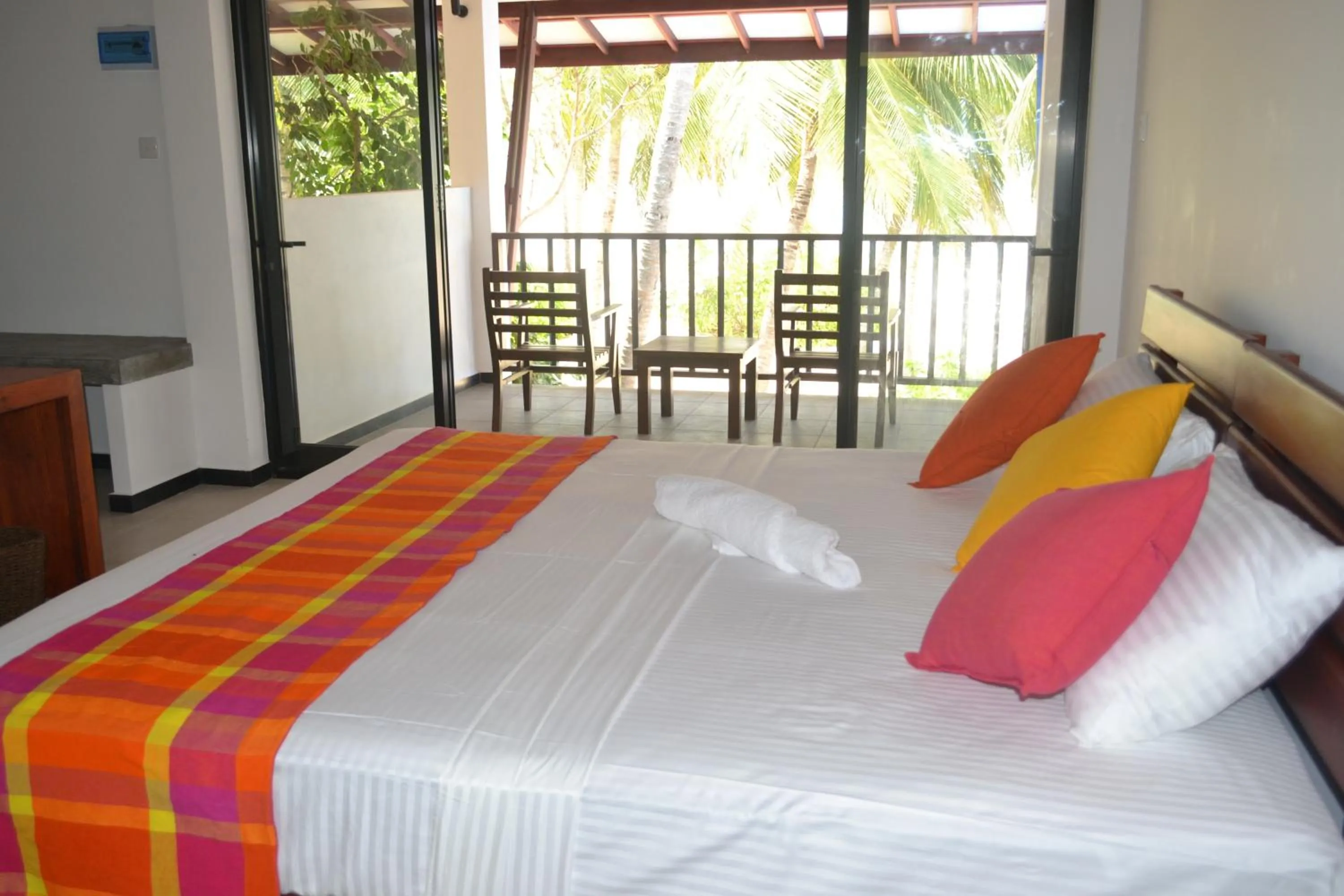 Bed in Wellé Wadiya Beach Villa