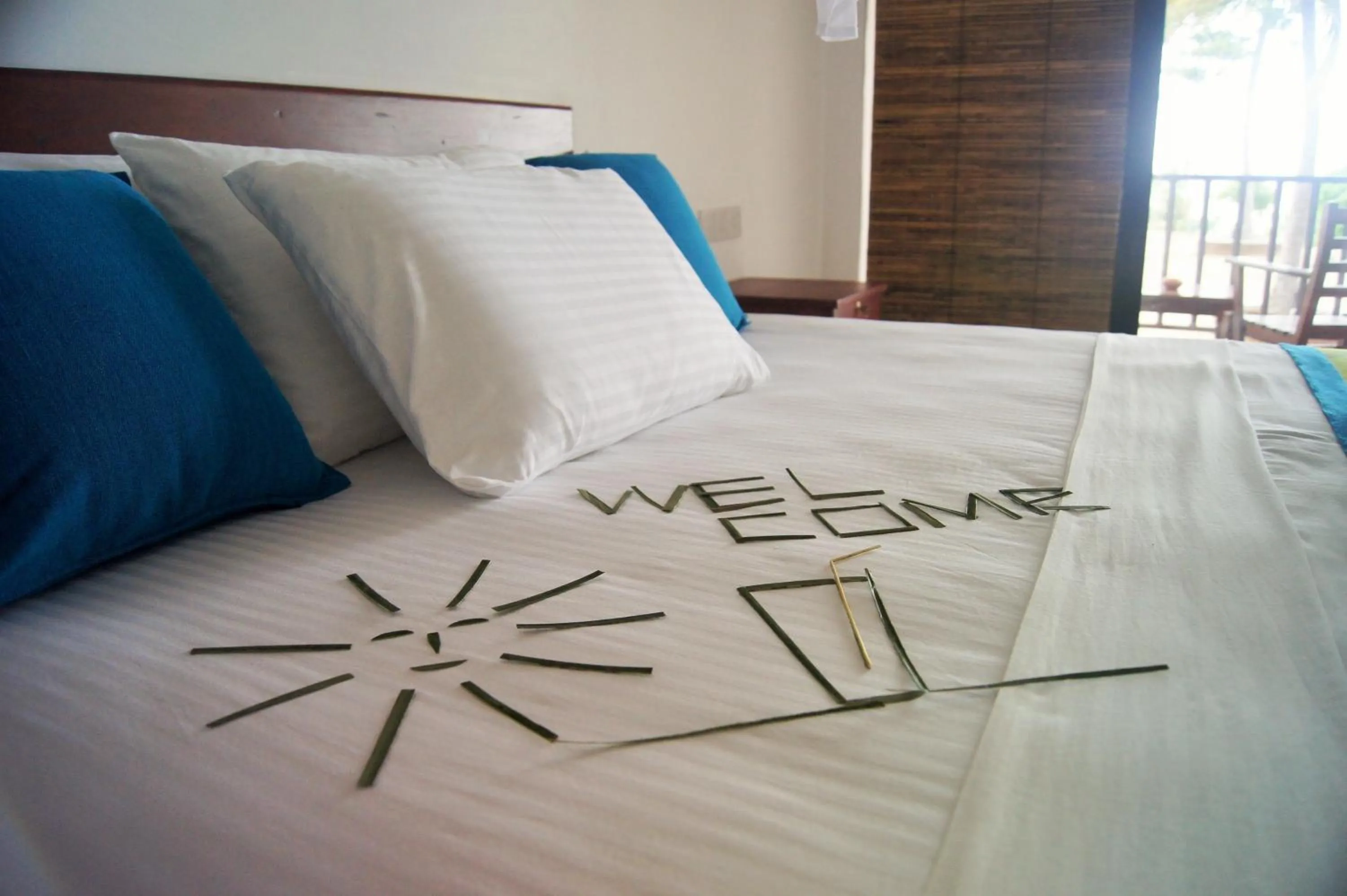 Bed in Wellé Wadiya Beach Villa