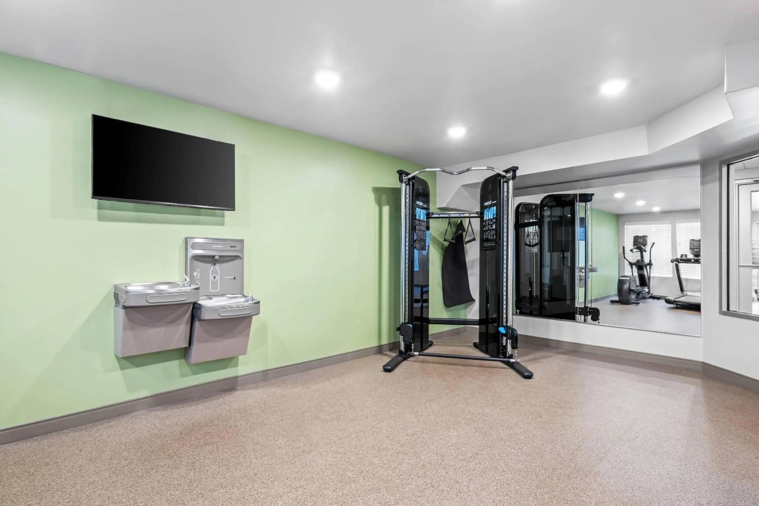 Fitness centre/facilities in WoodSpring Suites Winston-Salem near Hanes Mall