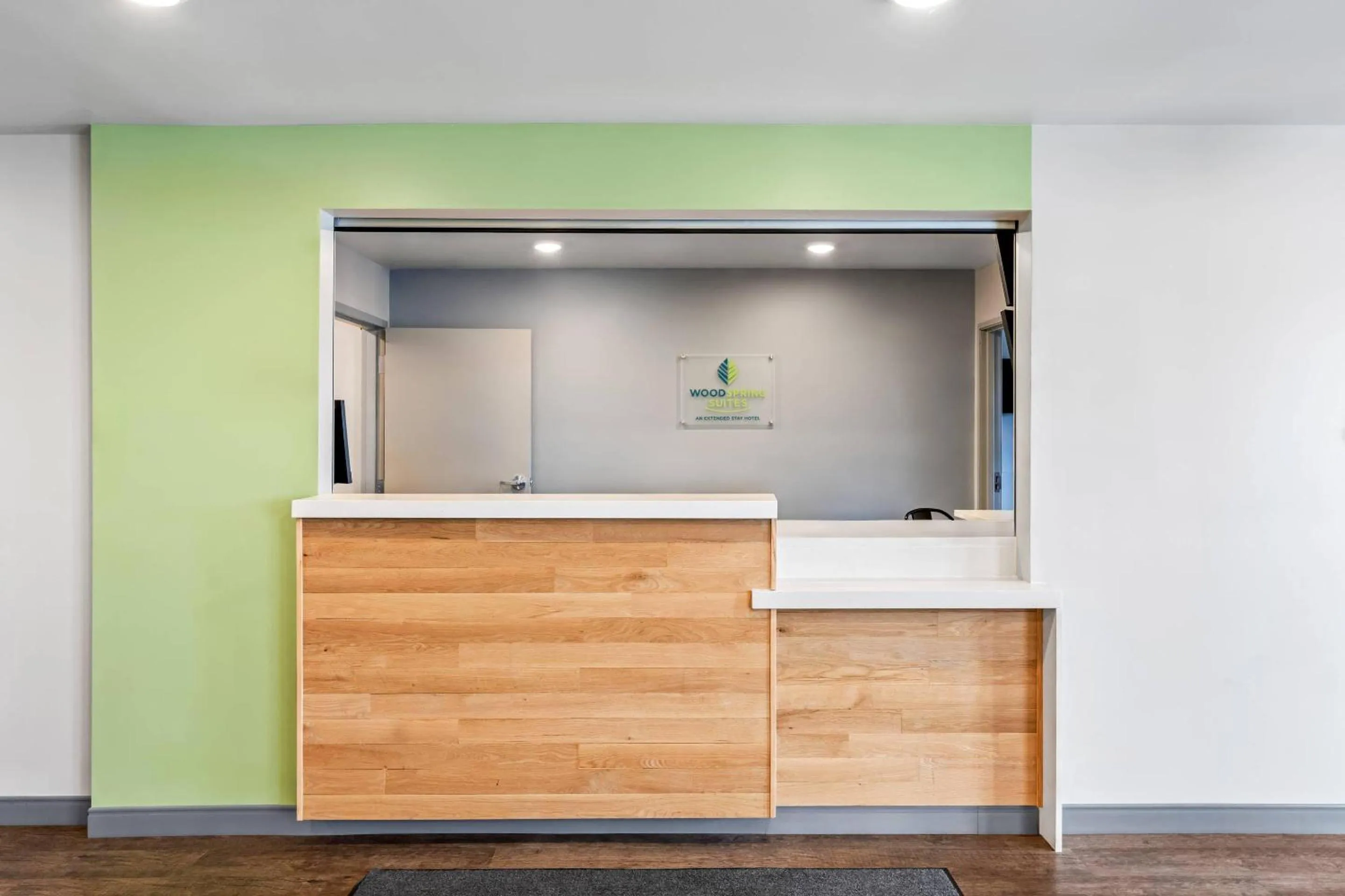 Lobby or reception in WoodSpring Suites Winston-Salem near Hanes Mall