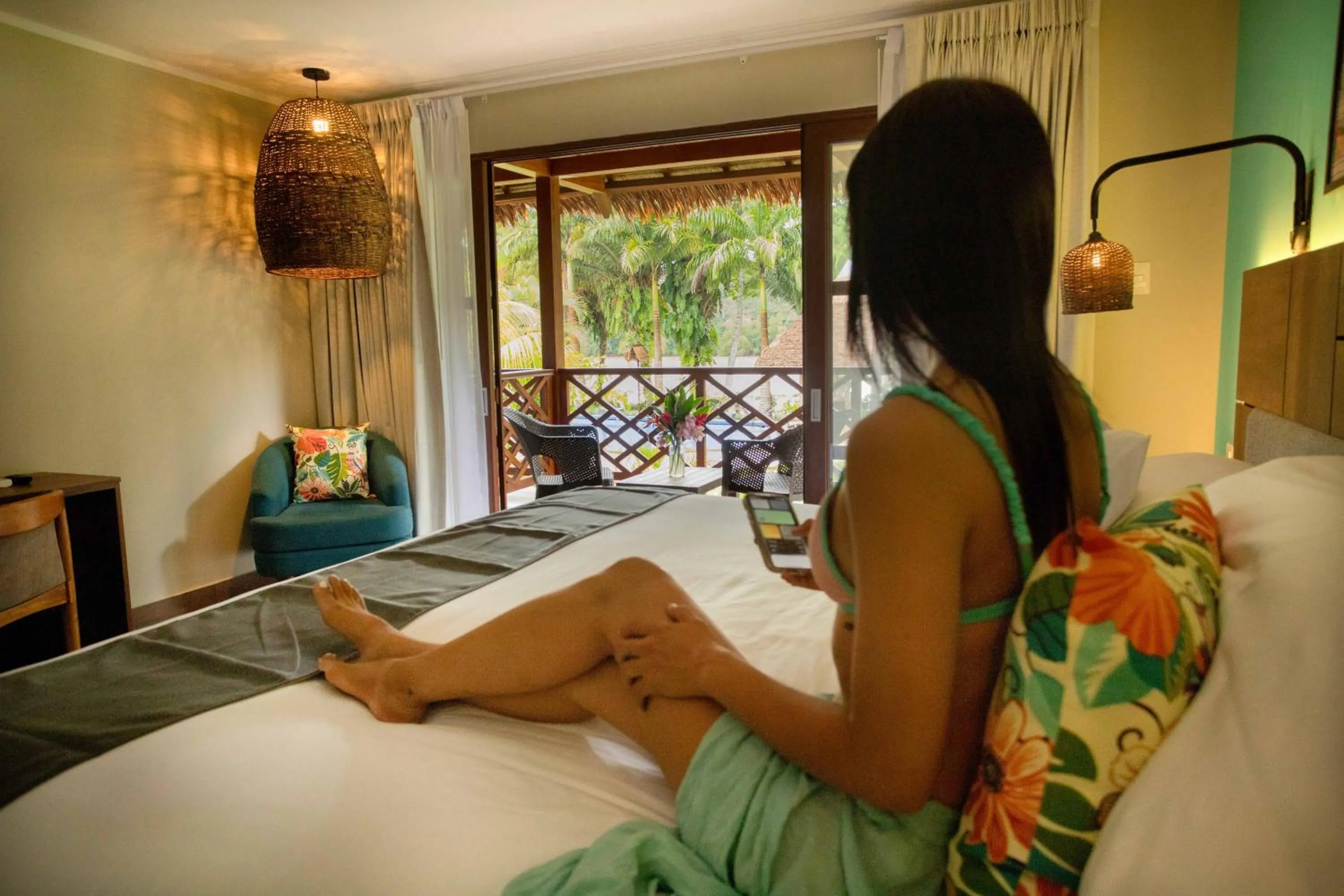 Bed in IKAM Riverview Amazon Lodge - Asociado Casa Andina