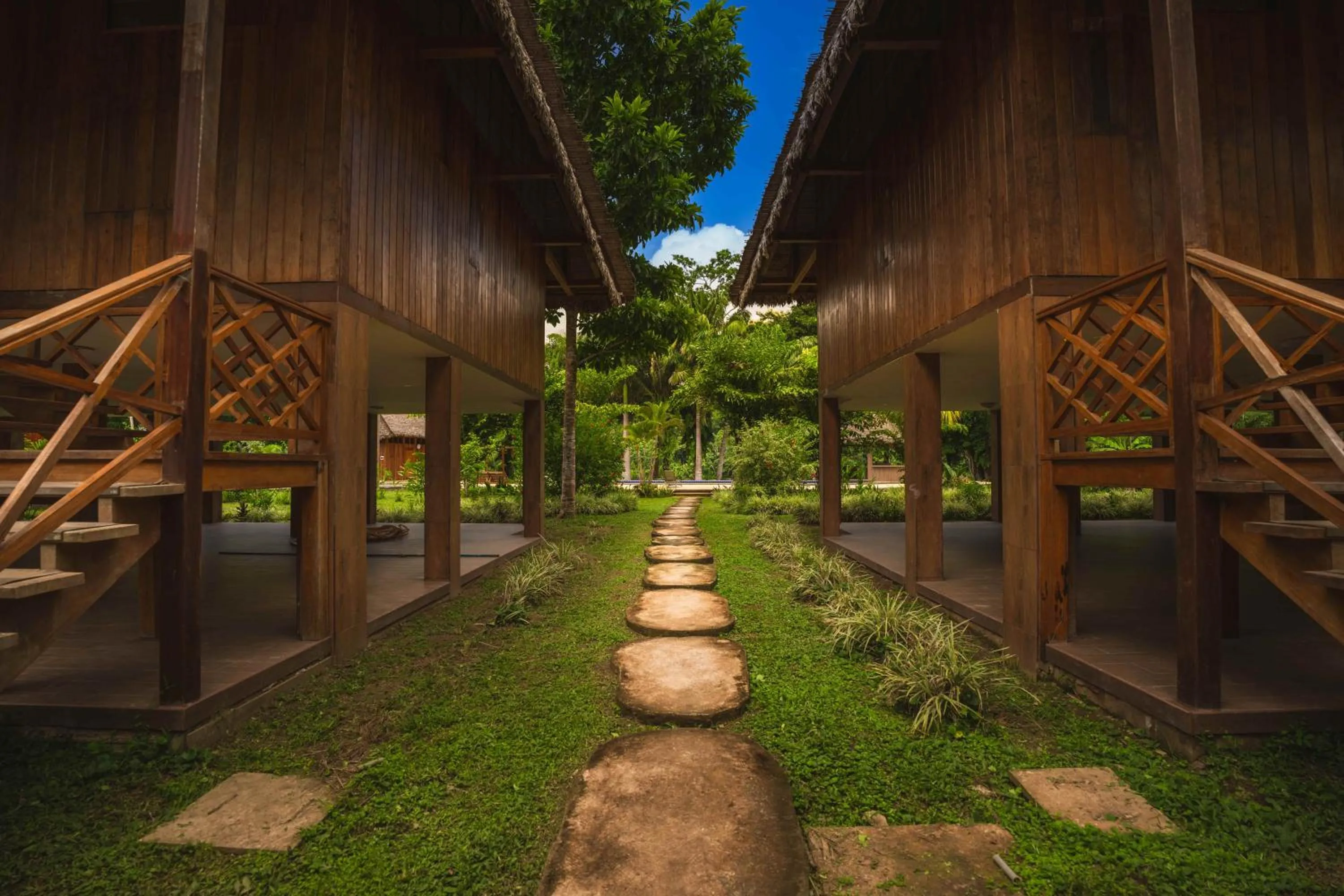 Garden view in IKAM Riverview Amazon Lodge - Asociado Casa Andina