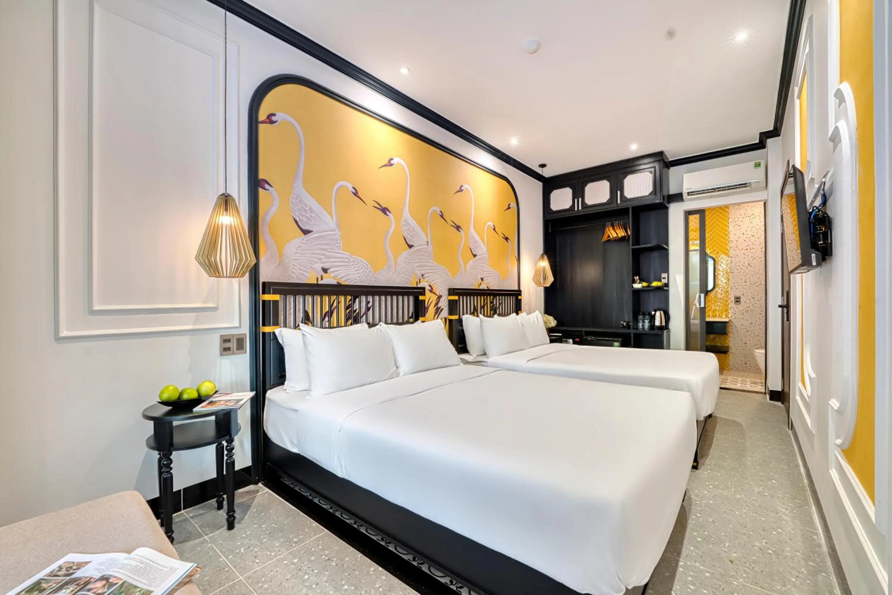 Bed in Rokas Hoi An Boutique Hotel