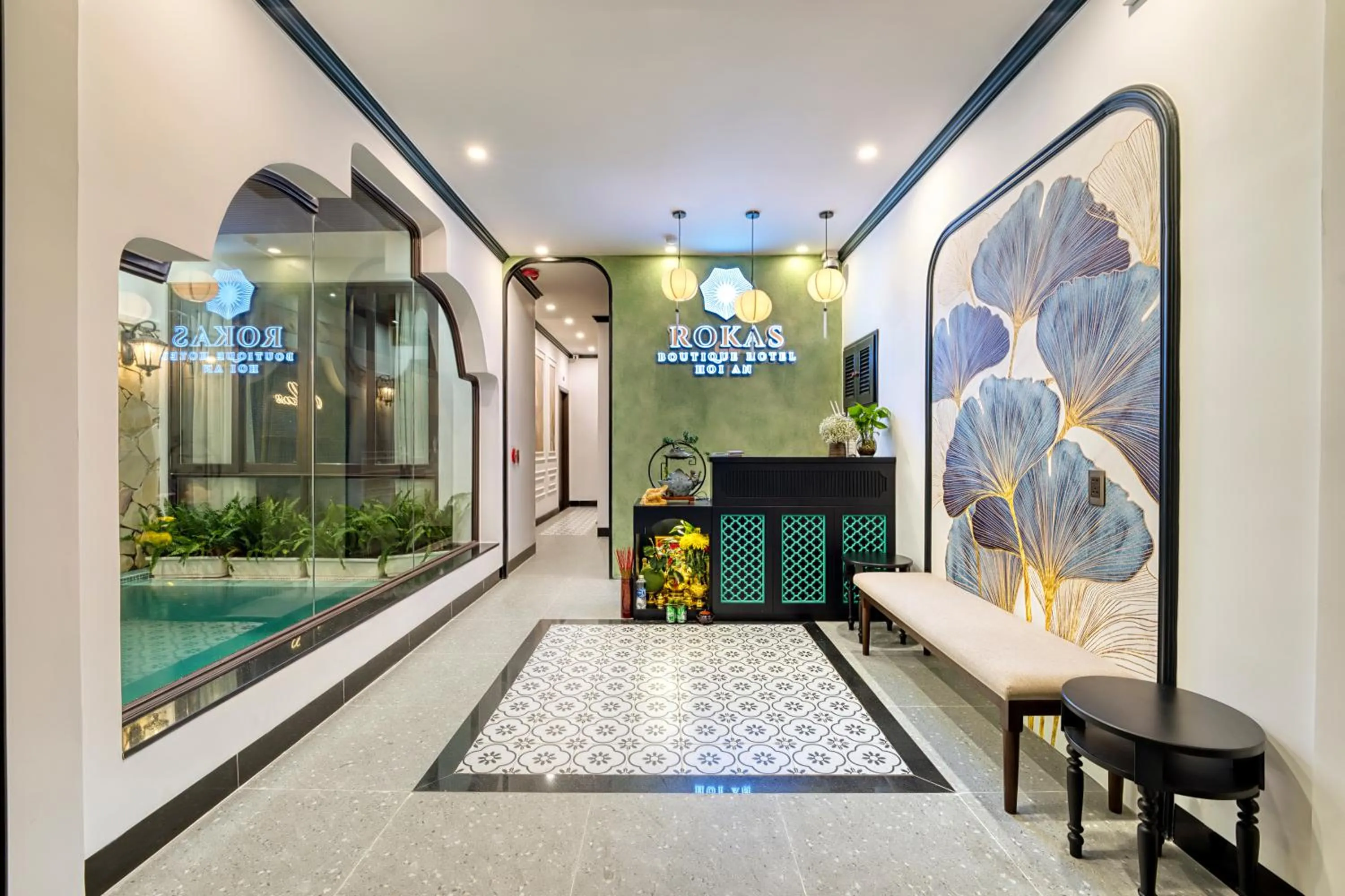 Lobby or reception in Rokas Hoi An Boutique Hotel
