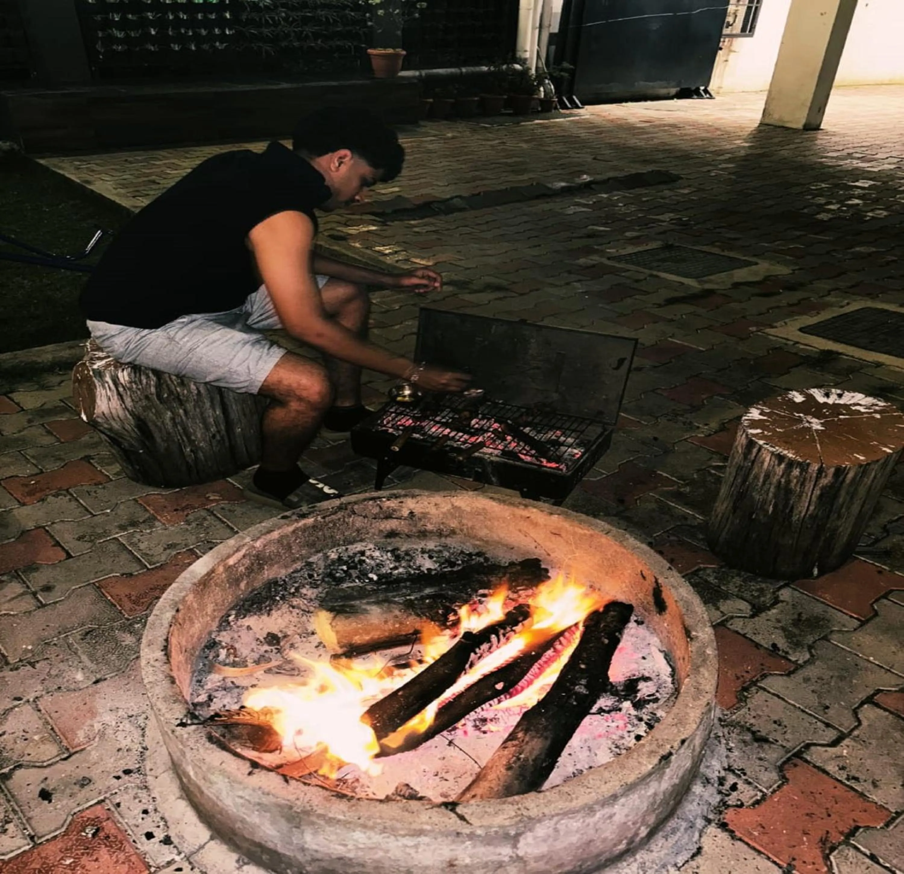 fireplace in Mist View