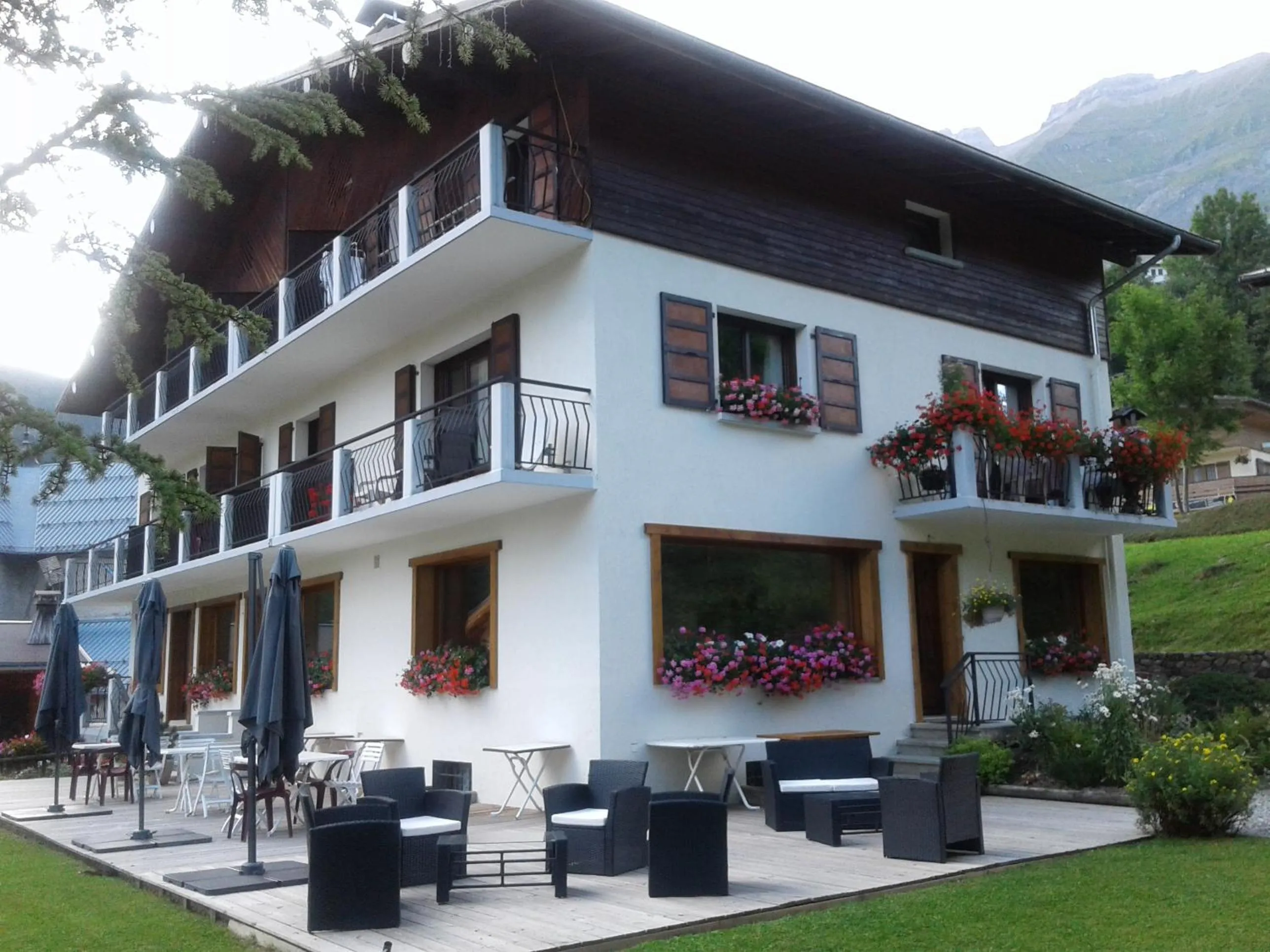 Balcony/Terrace in Hôtel Flor'Alpes