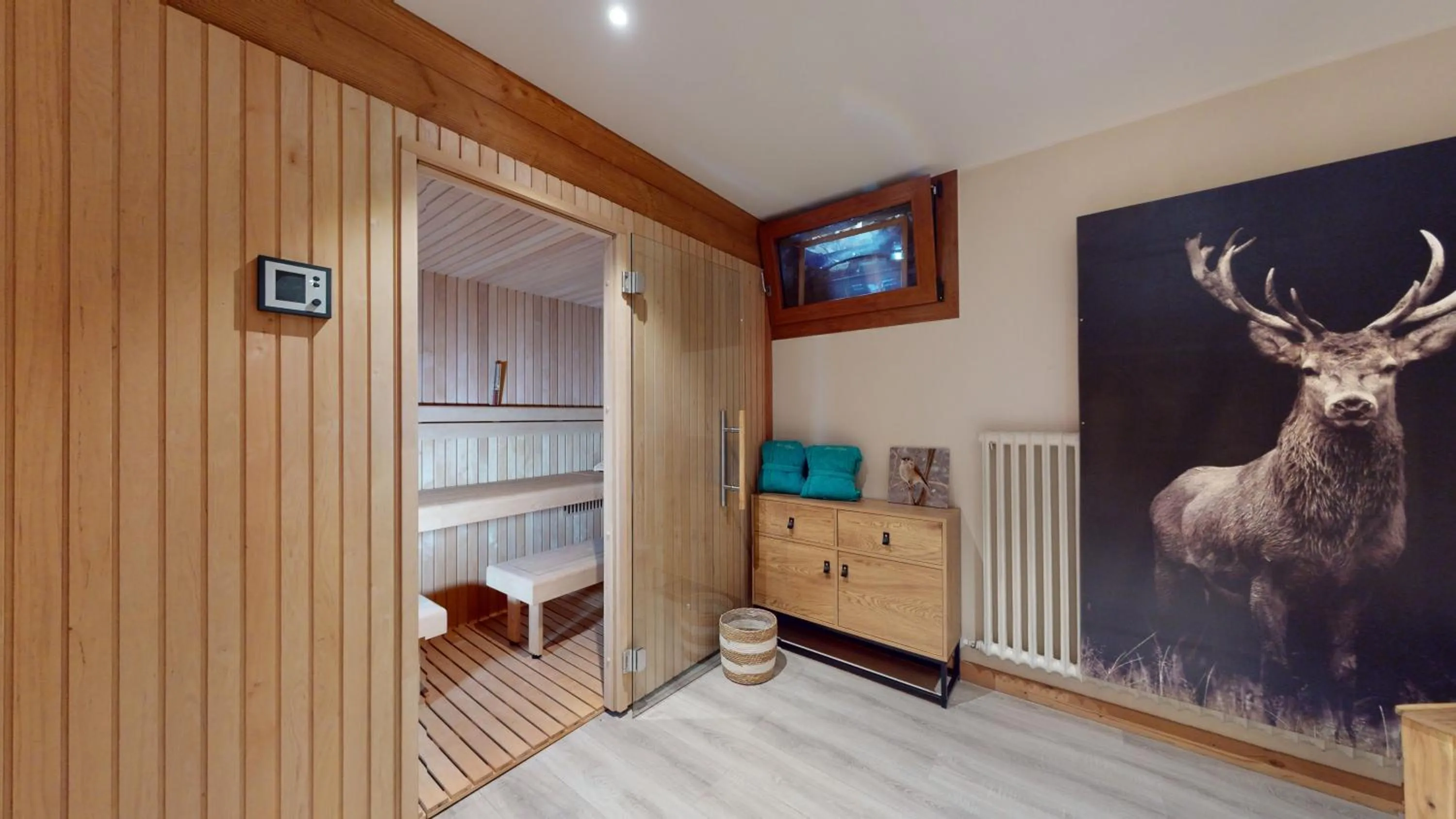 Sauna in Hôtel Flor'Alpes