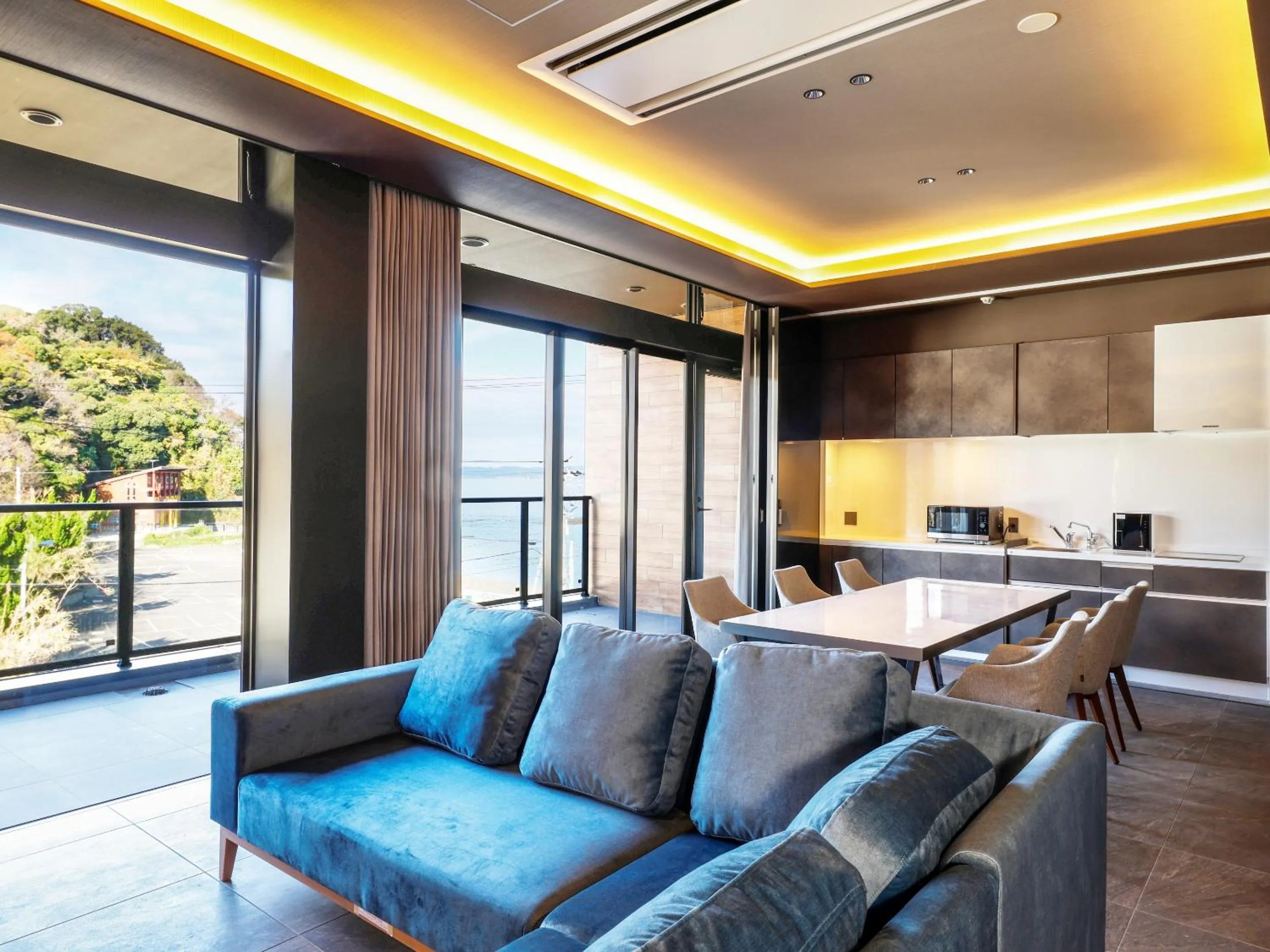 Living room in FIVE SPRING RESORT THE SHIRAHAMA