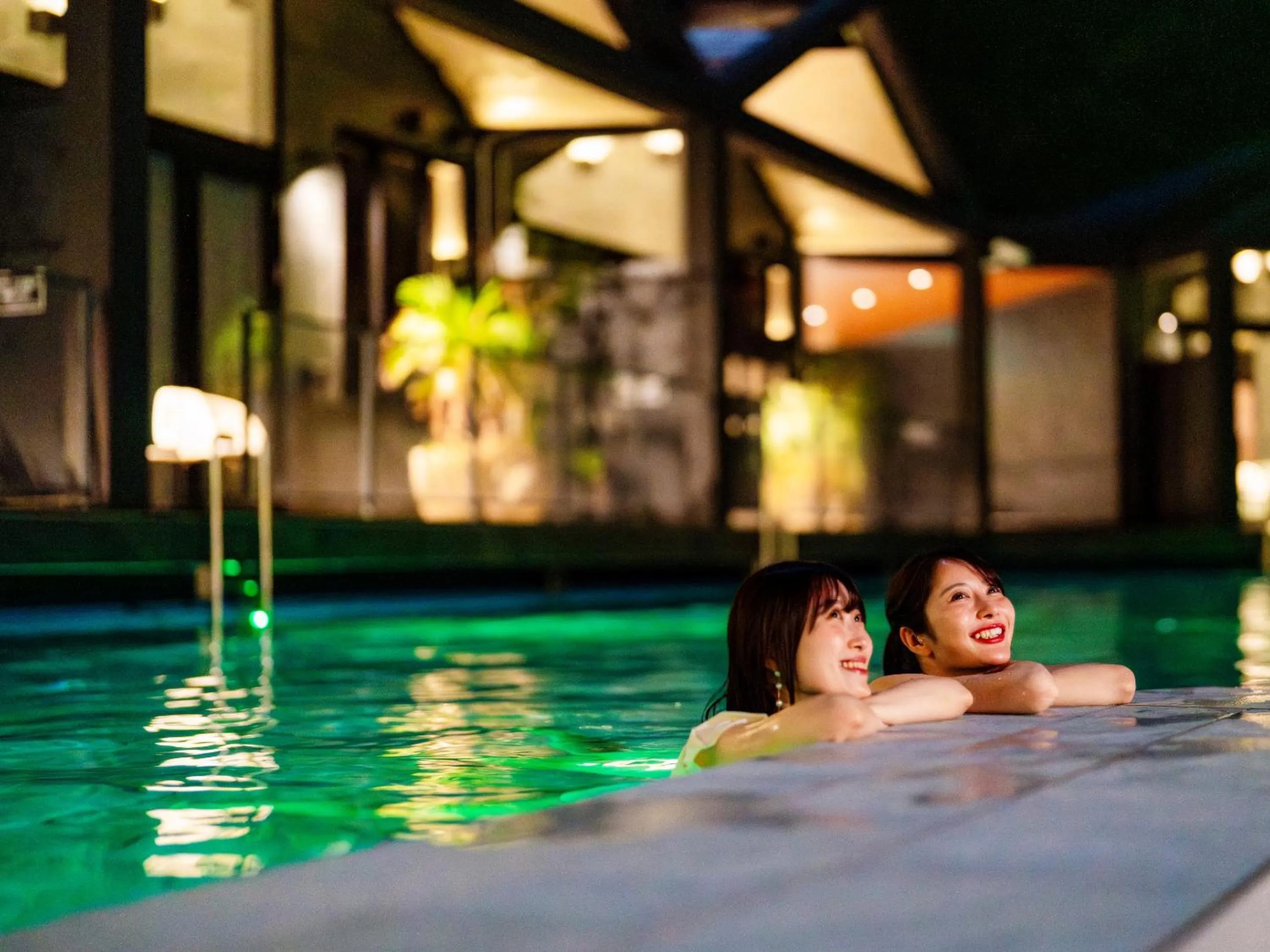 Pool view in FIVE SPRING RESORT THE SHIRAHAMA