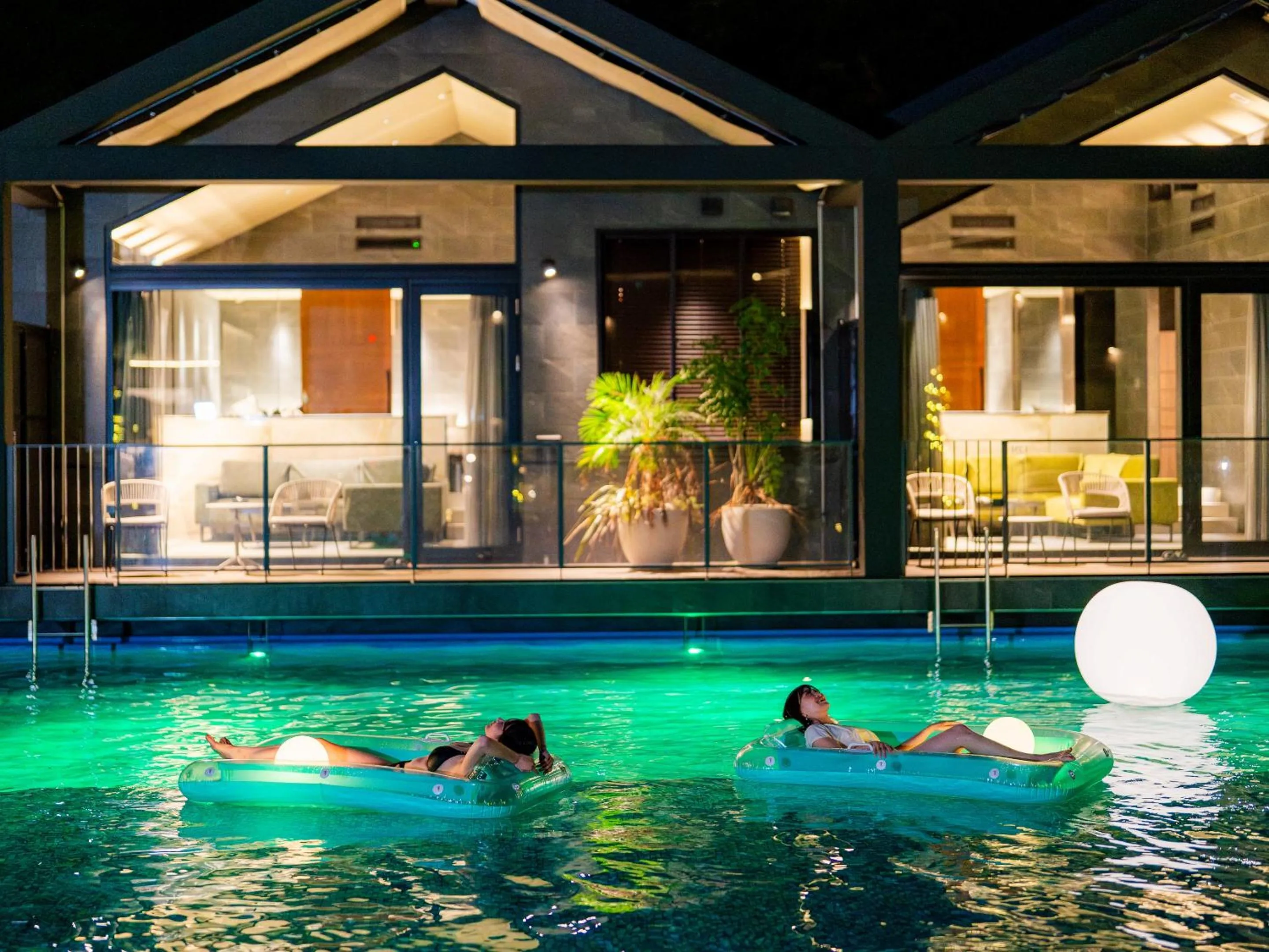 Pool view in FIVE SPRING RESORT THE SHIRAHAMA