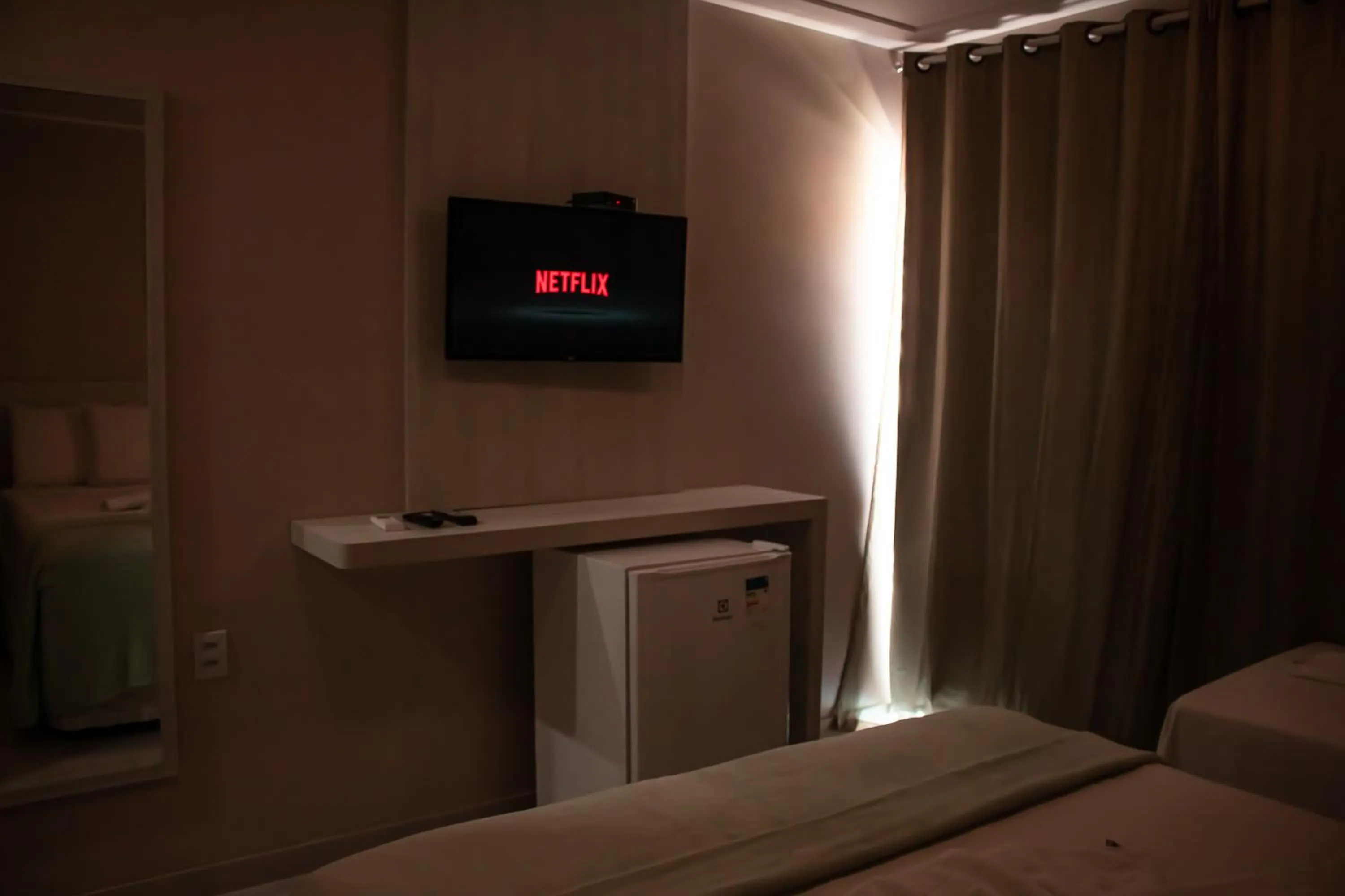 TV and multimedia, Bed in Pousada Badejo