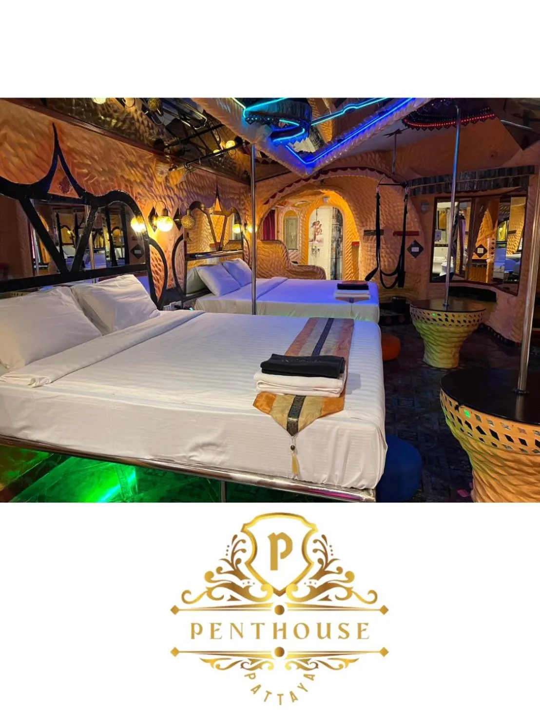Bed in PENTHOUSE PATTAYA