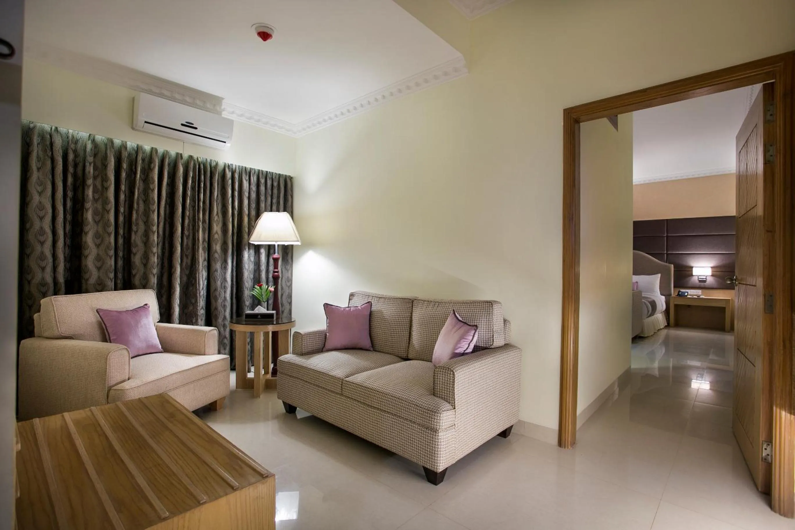 Living room, Bed in Ascott Palace Dhaka