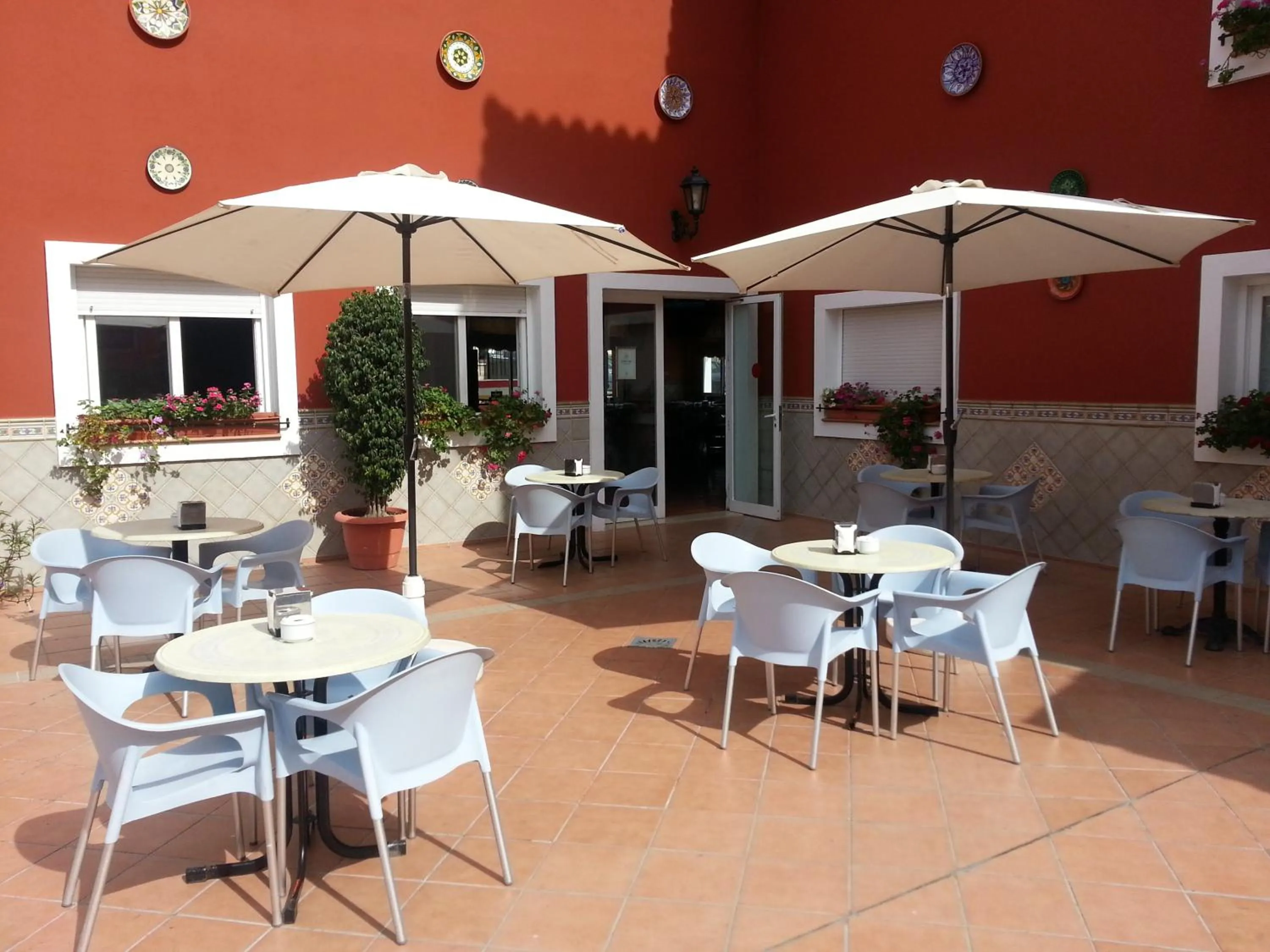 Patio in Hotel Romerito