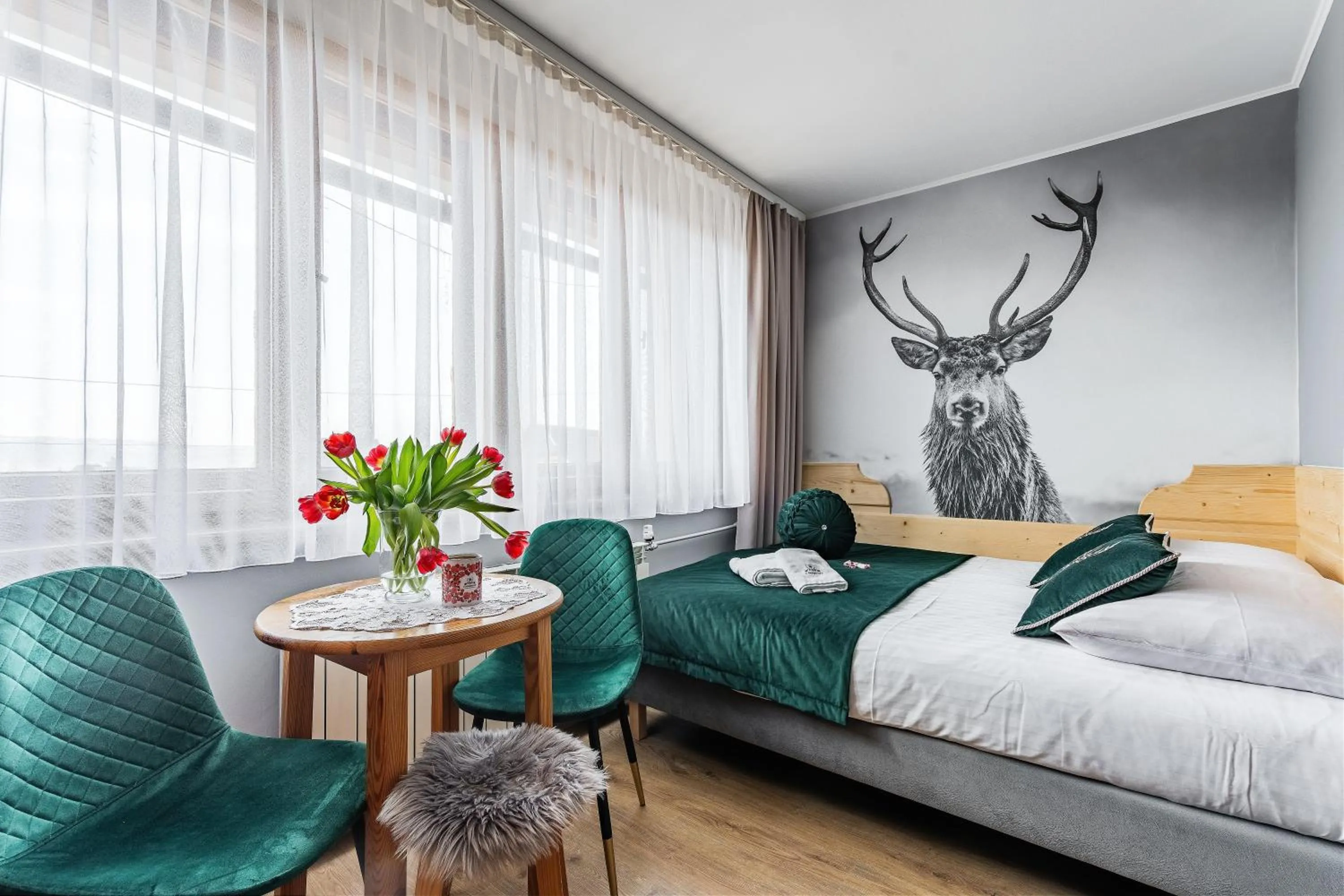 Bed in Pokoje Gościnne U Małgorzaty Jacuzzi & Sauna