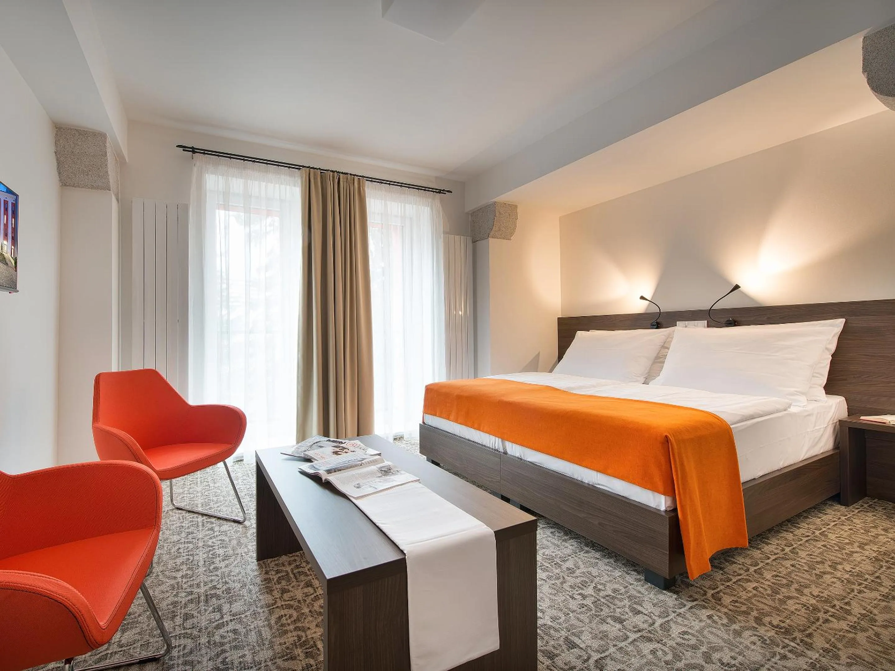 Bed in EA Business Hotel Jihlava
