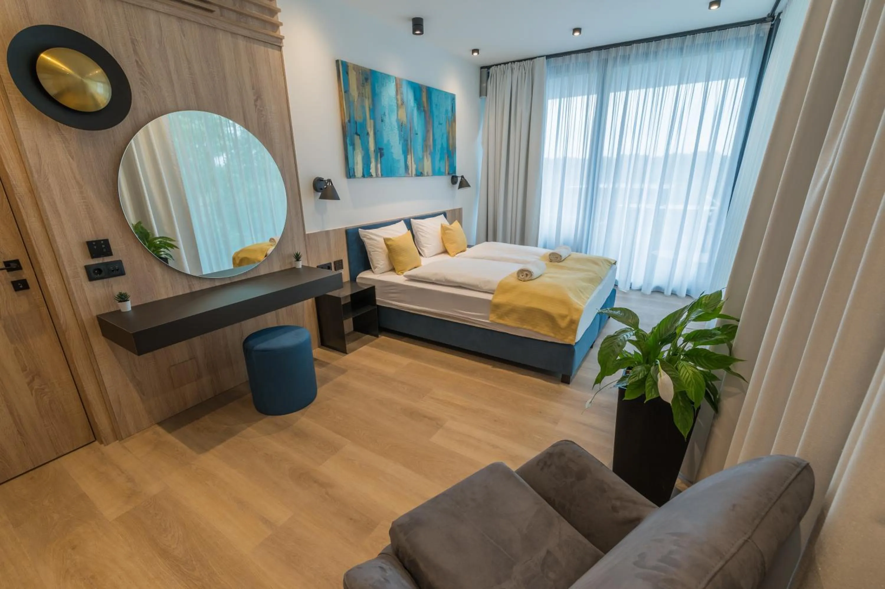 Bed in BJ81 Suite Hotel