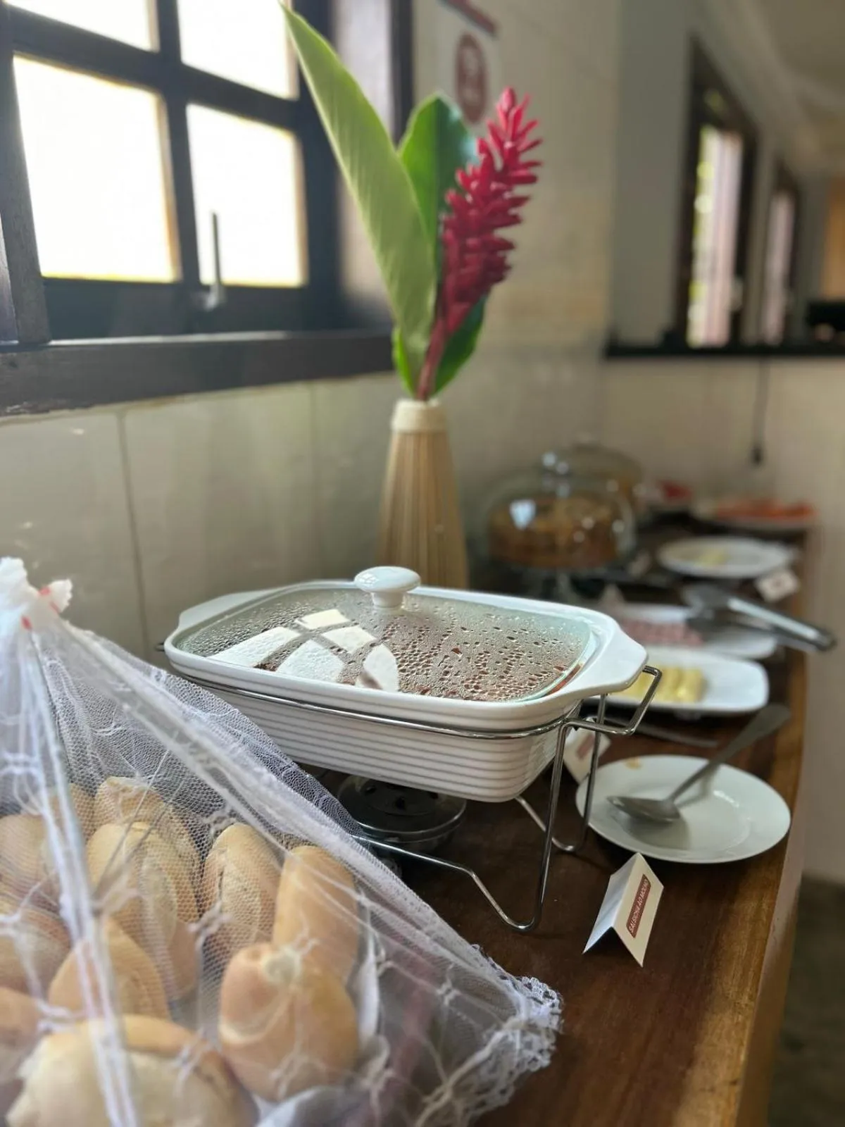 Continental breakfast in Pousada Aruna Eco Buzios