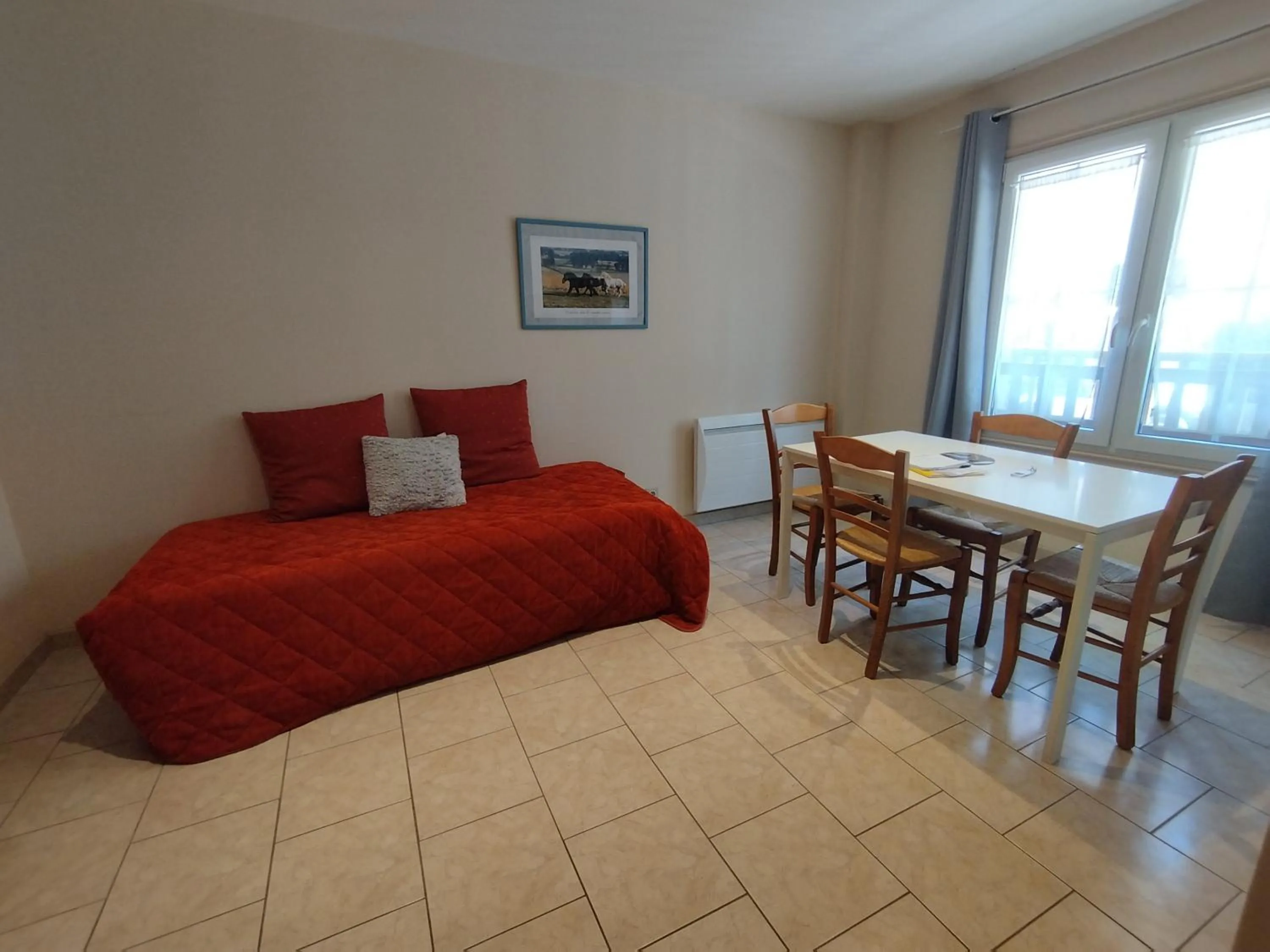 Seating area, Bed in Le Haut-Val Résidences