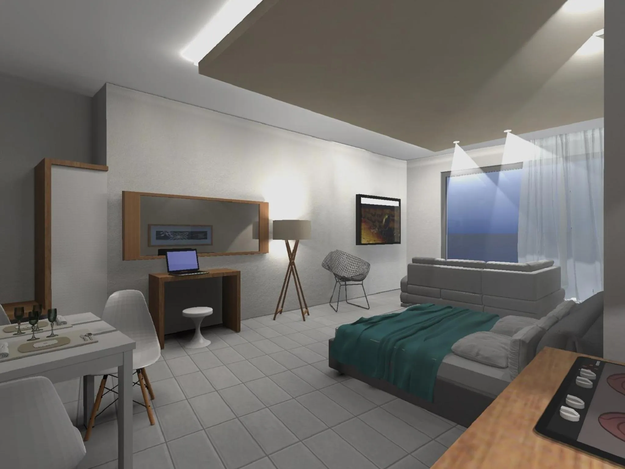 Bed in Alissachni Luxury Apartments