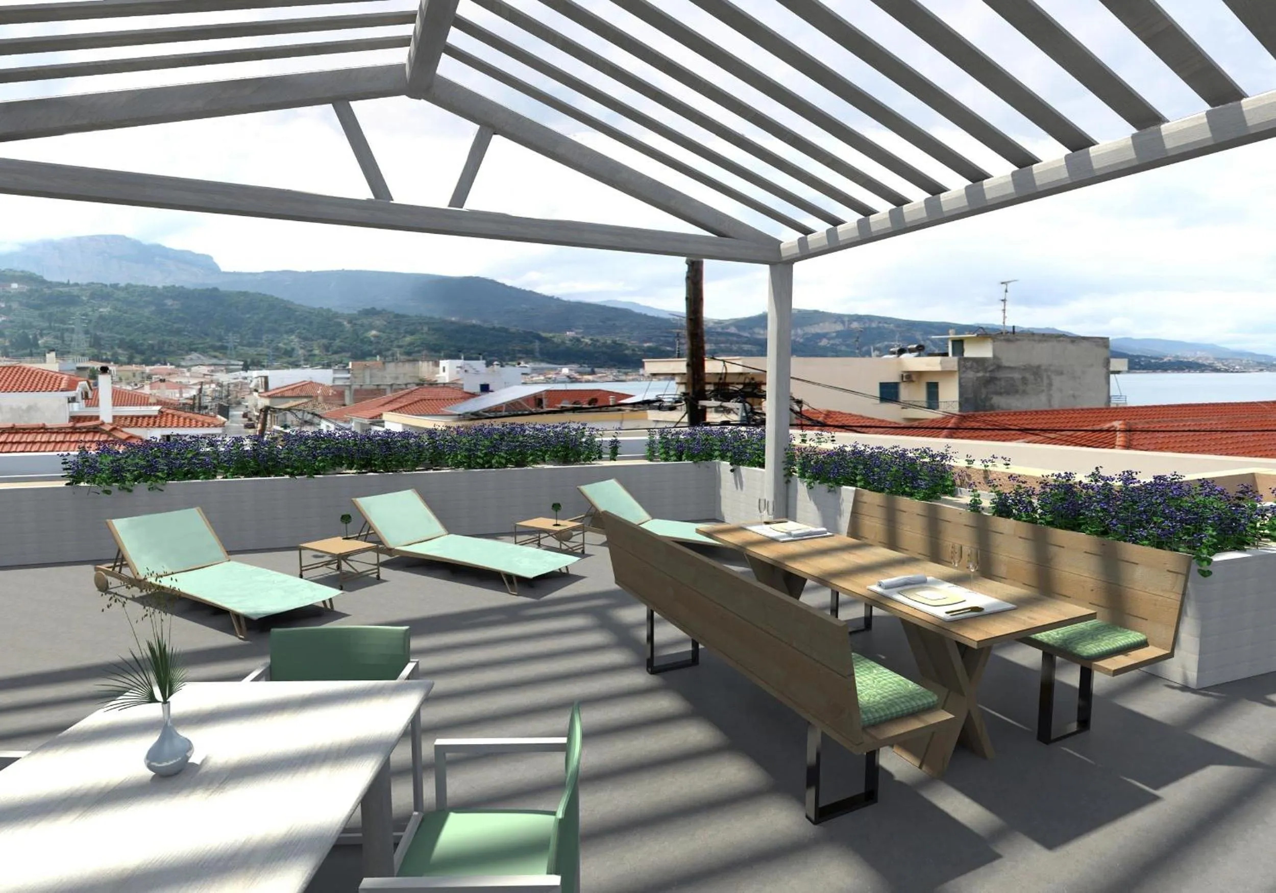 Mountain view in Alissachni Luxury Apartments