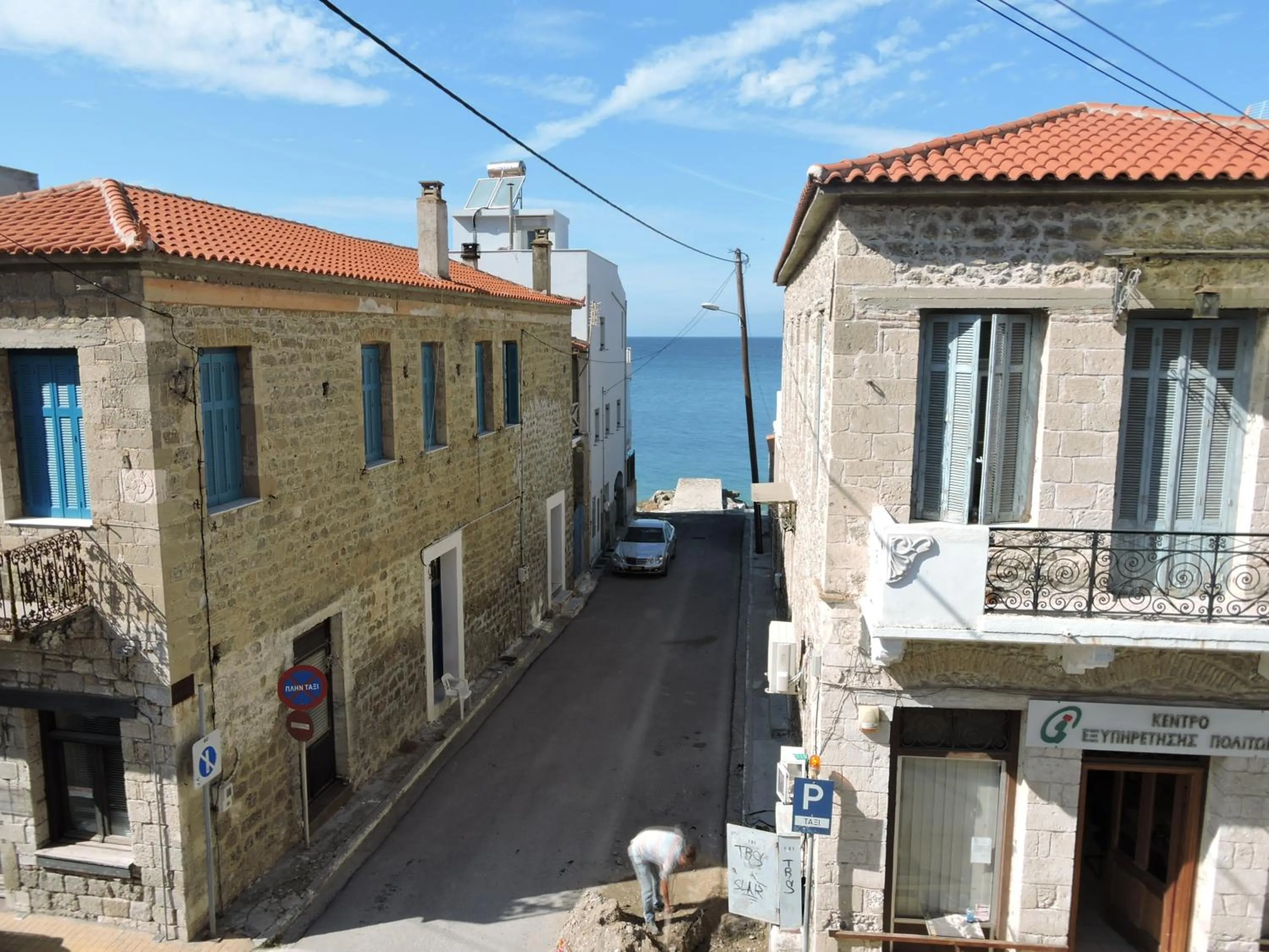 Sea view in Alissachni Luxury Apartments