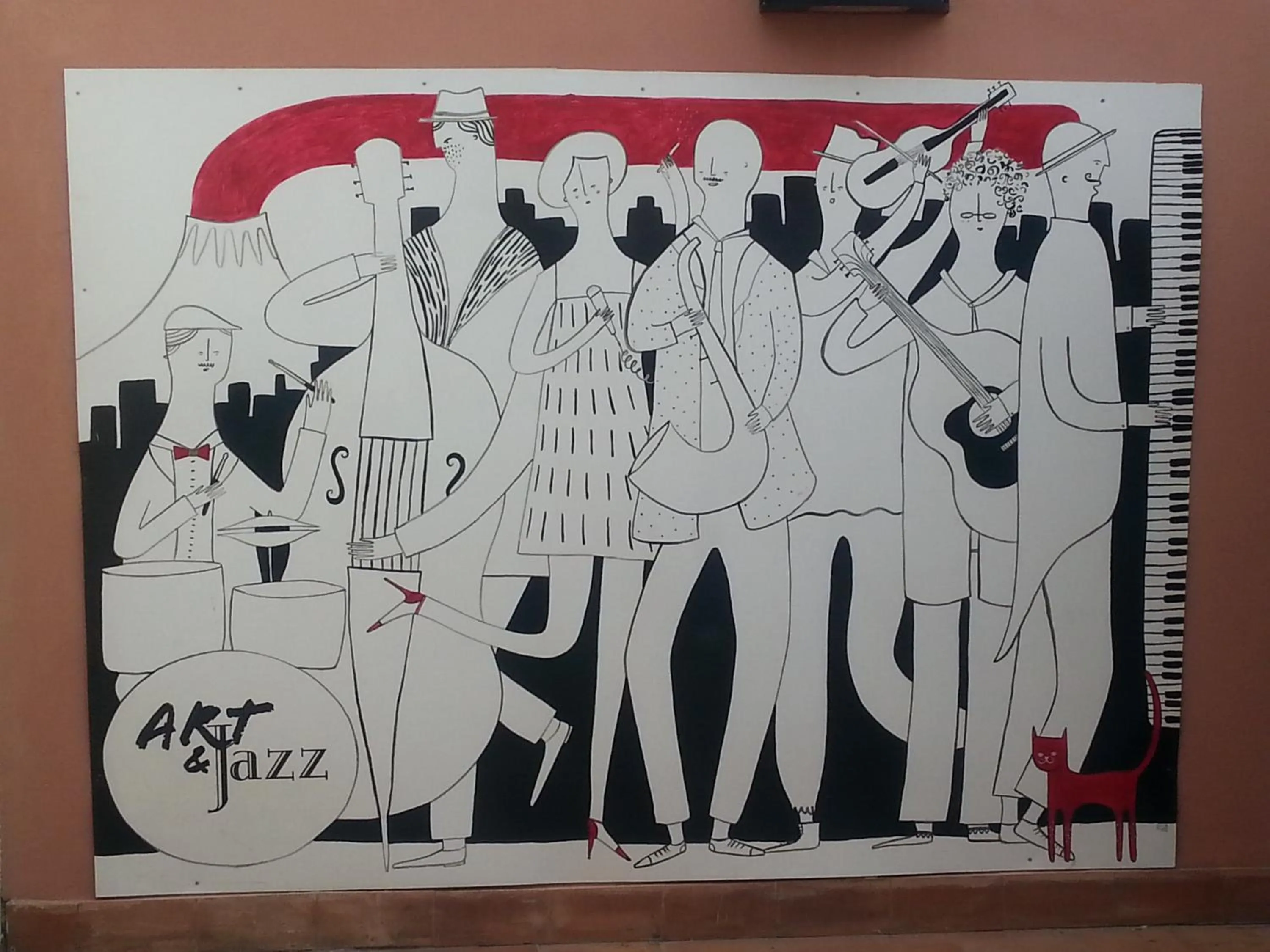 Decorative detail in Art & Jazz Hotel